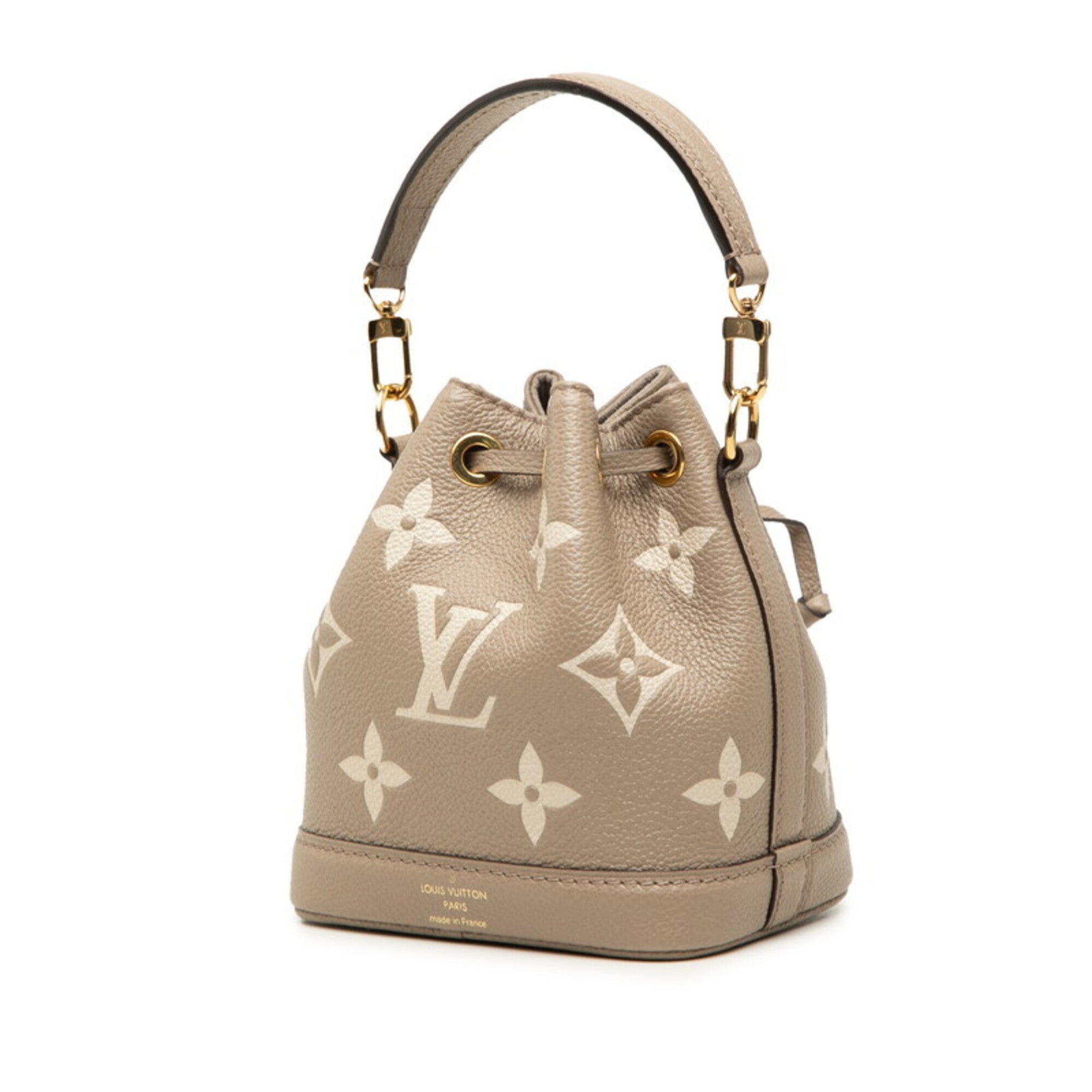 Louis Vuitton Beige Monogram Leather Handbag (Pre-Owned)