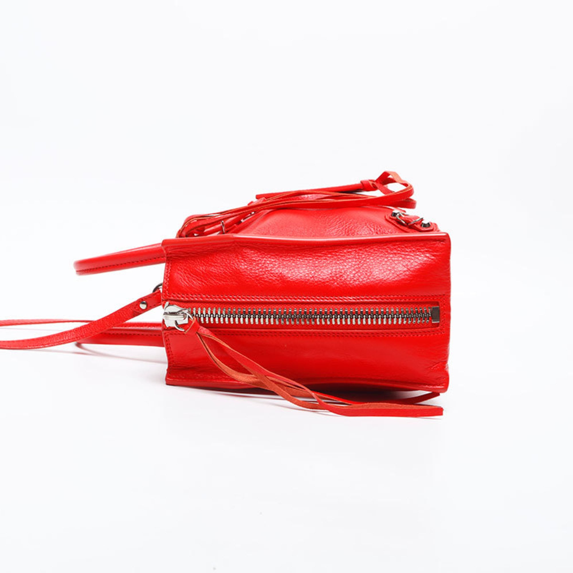 Balenciaga Paper Red Color Paper Handbag (Pre-Owned)