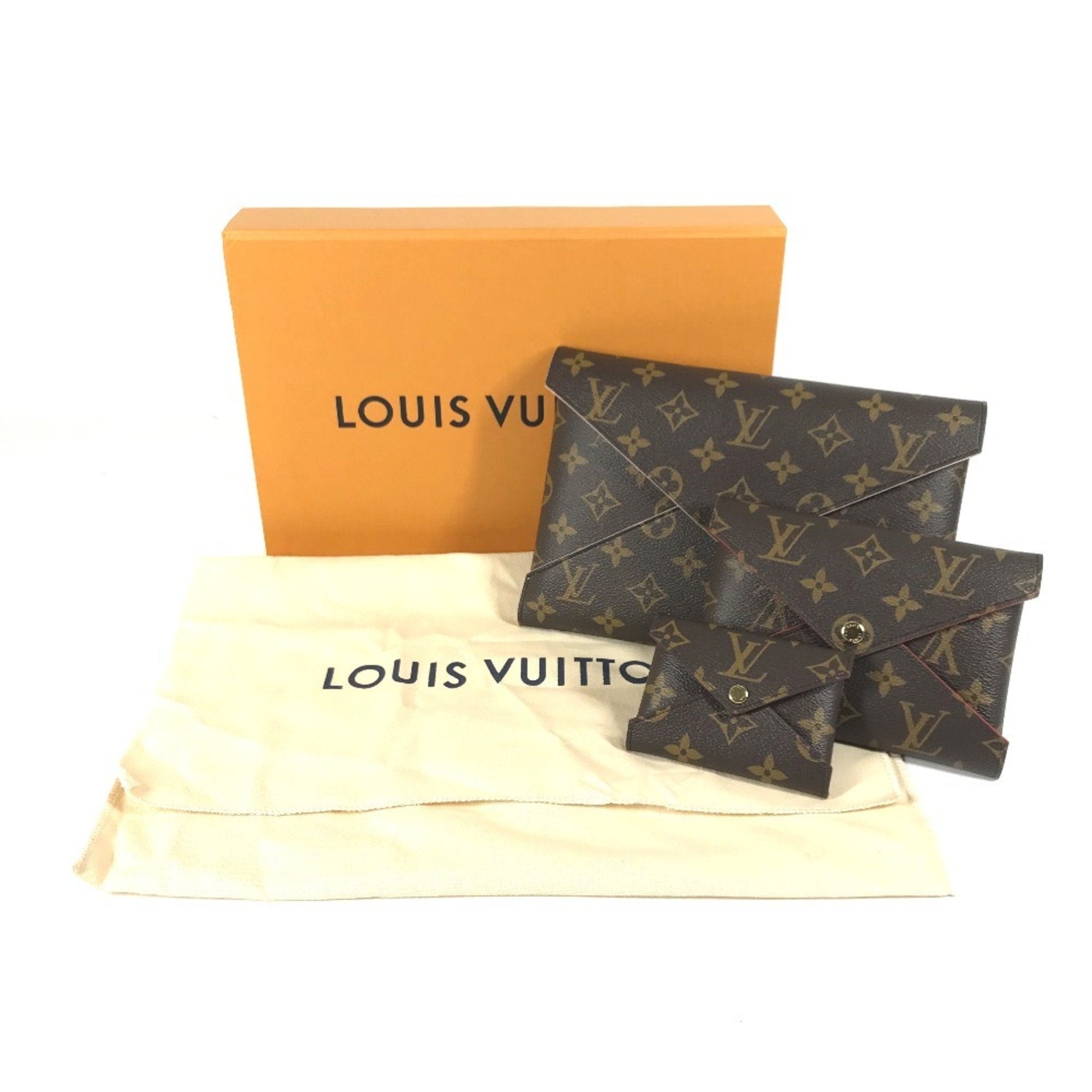Louis Vuitton Brown Monogram Monogram Clutch Bag Pochette Pouch (Pre-Owned)