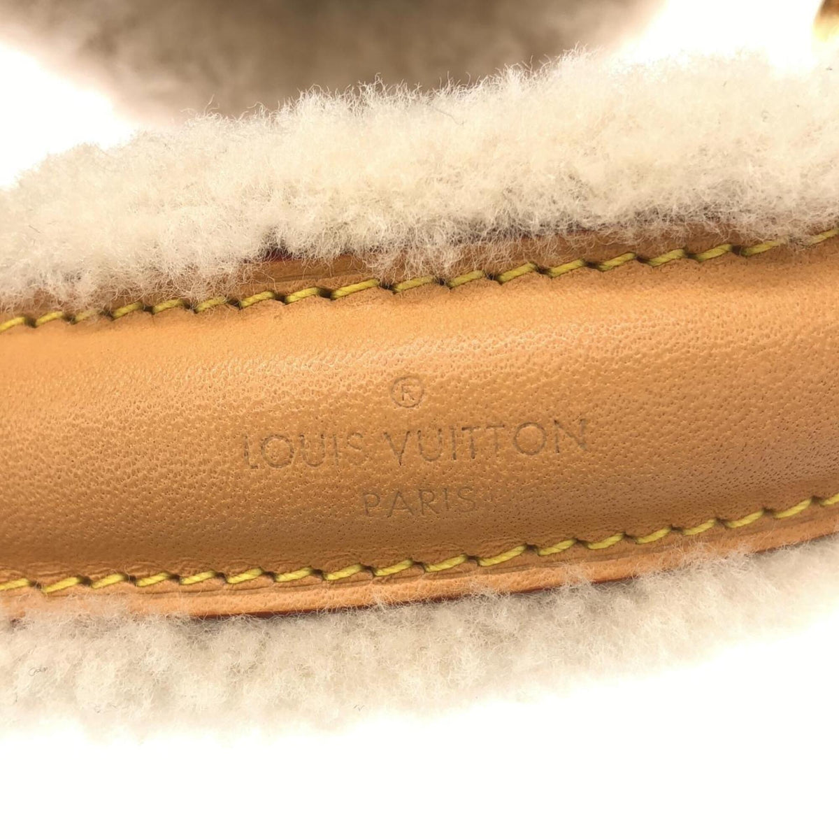 Louis Vuitton Monogram Blanc Marron Coated Canvas Shoulder Bag (Pre-Owned)