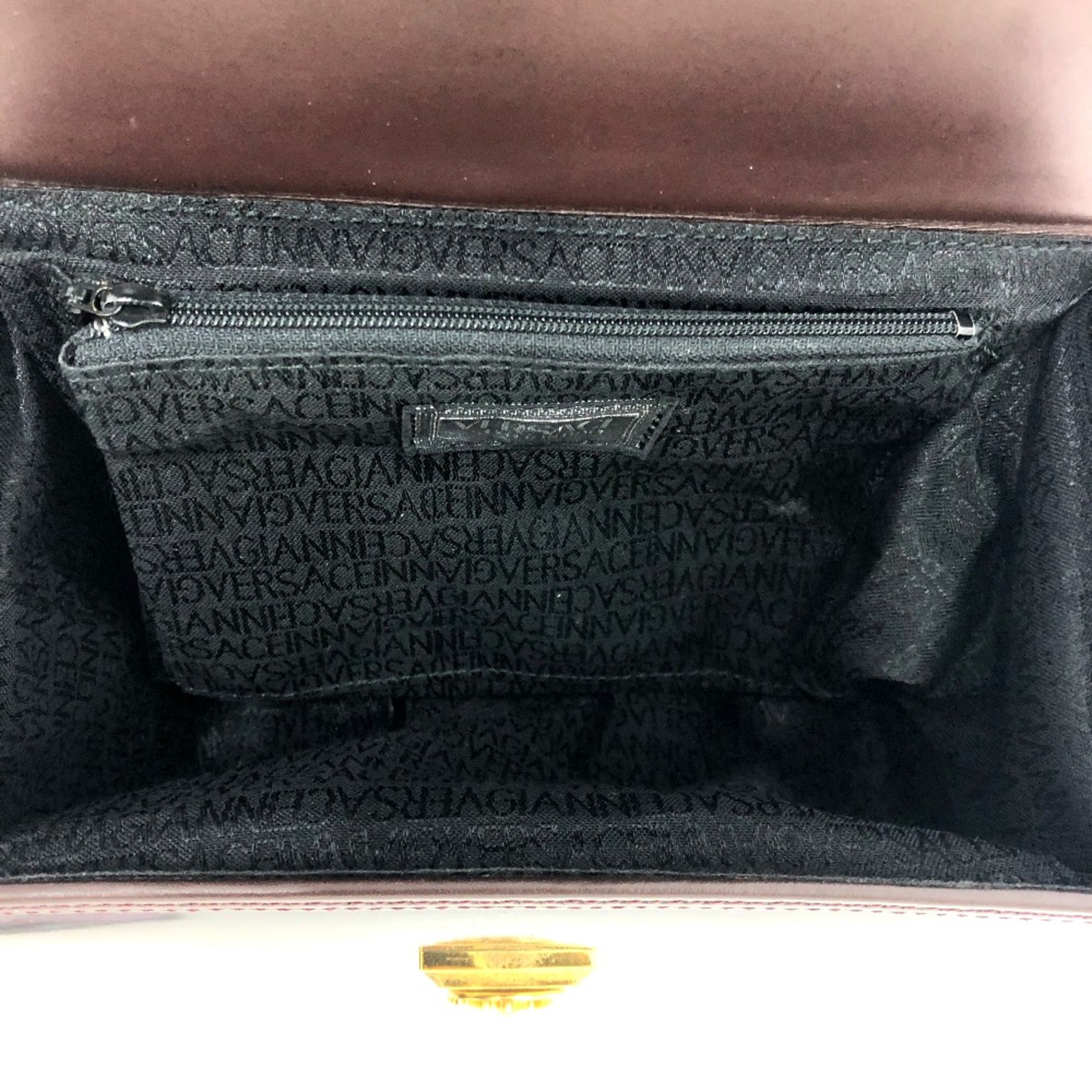 Versace Purple Patent Leather Handbag (Pre-Owned)