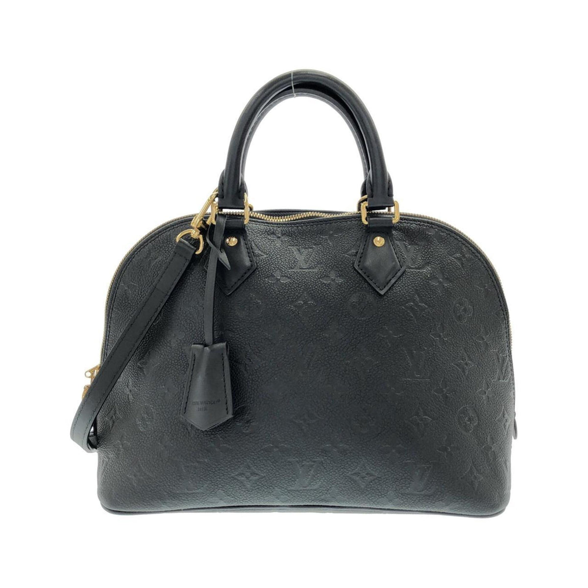 Louis Vuitton Black Leather Handbag (Pre-Owned)