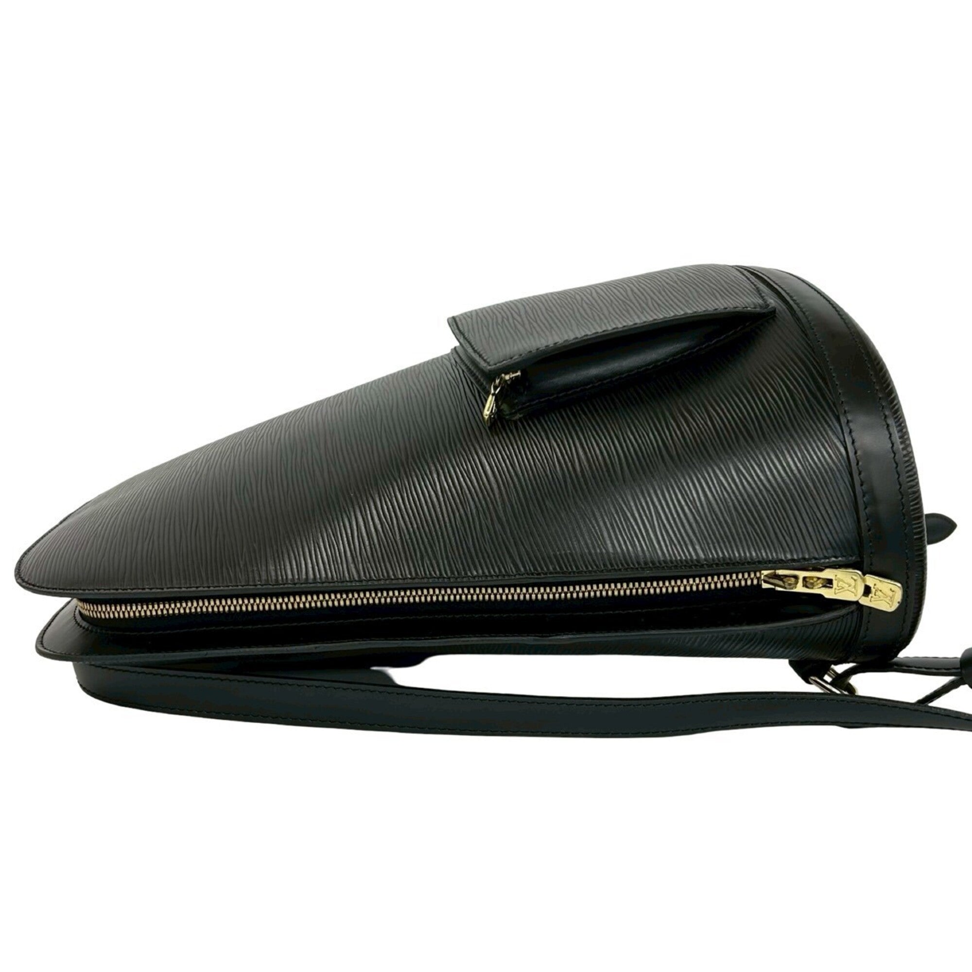Louis Vuitton Black Leather Backpack (Pre-Owned)