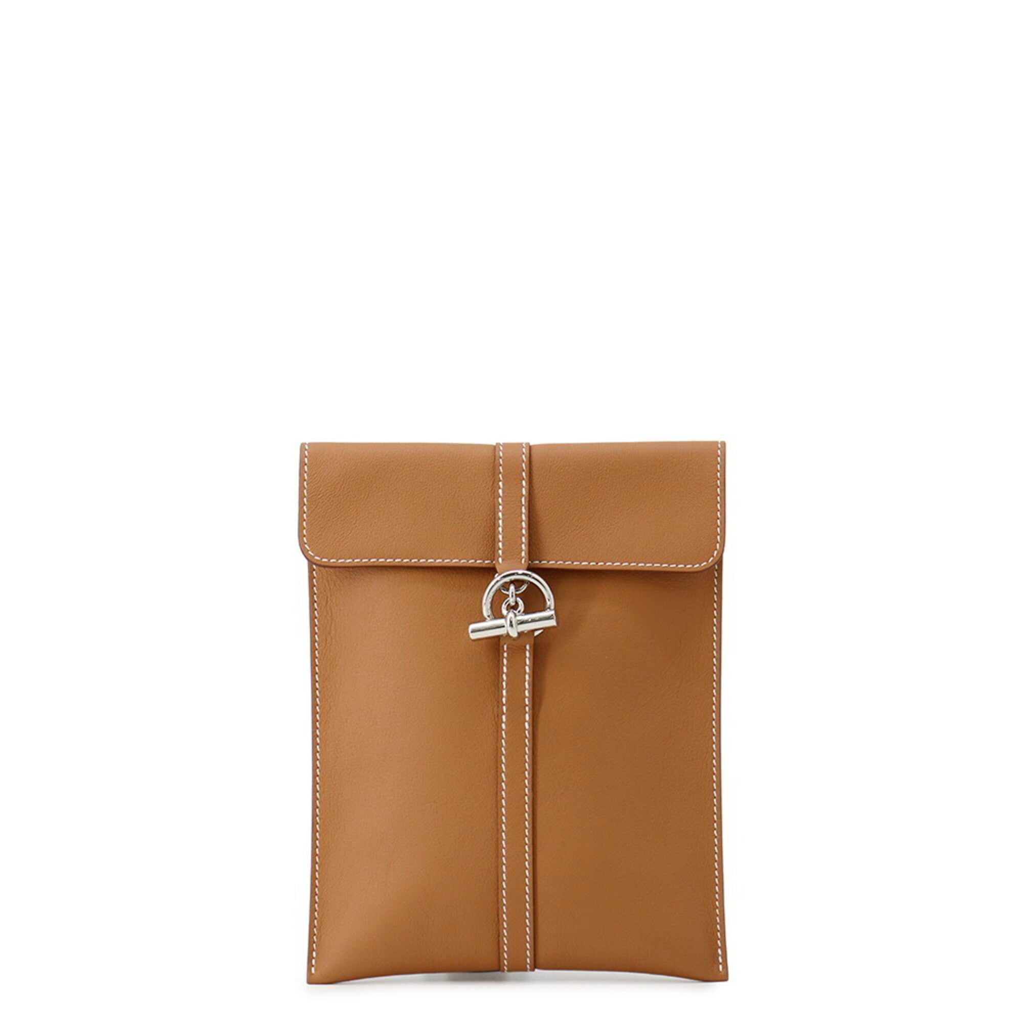 Hermes Gold Swift Leather Shoulder Bag Sling Bag (Pre-Owned)