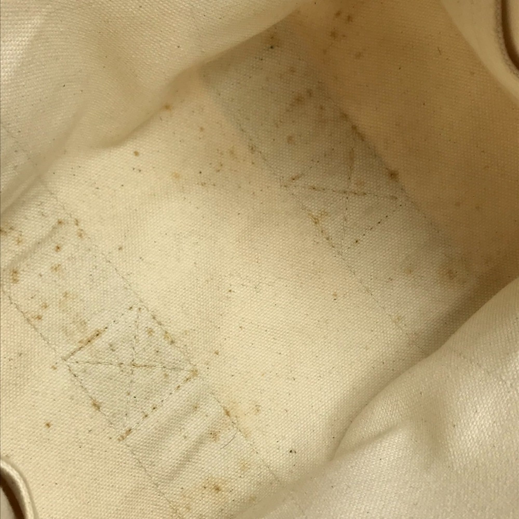 Hermes Ivory Orange Cotton Handbag Tote Bag (Pre-Owned)