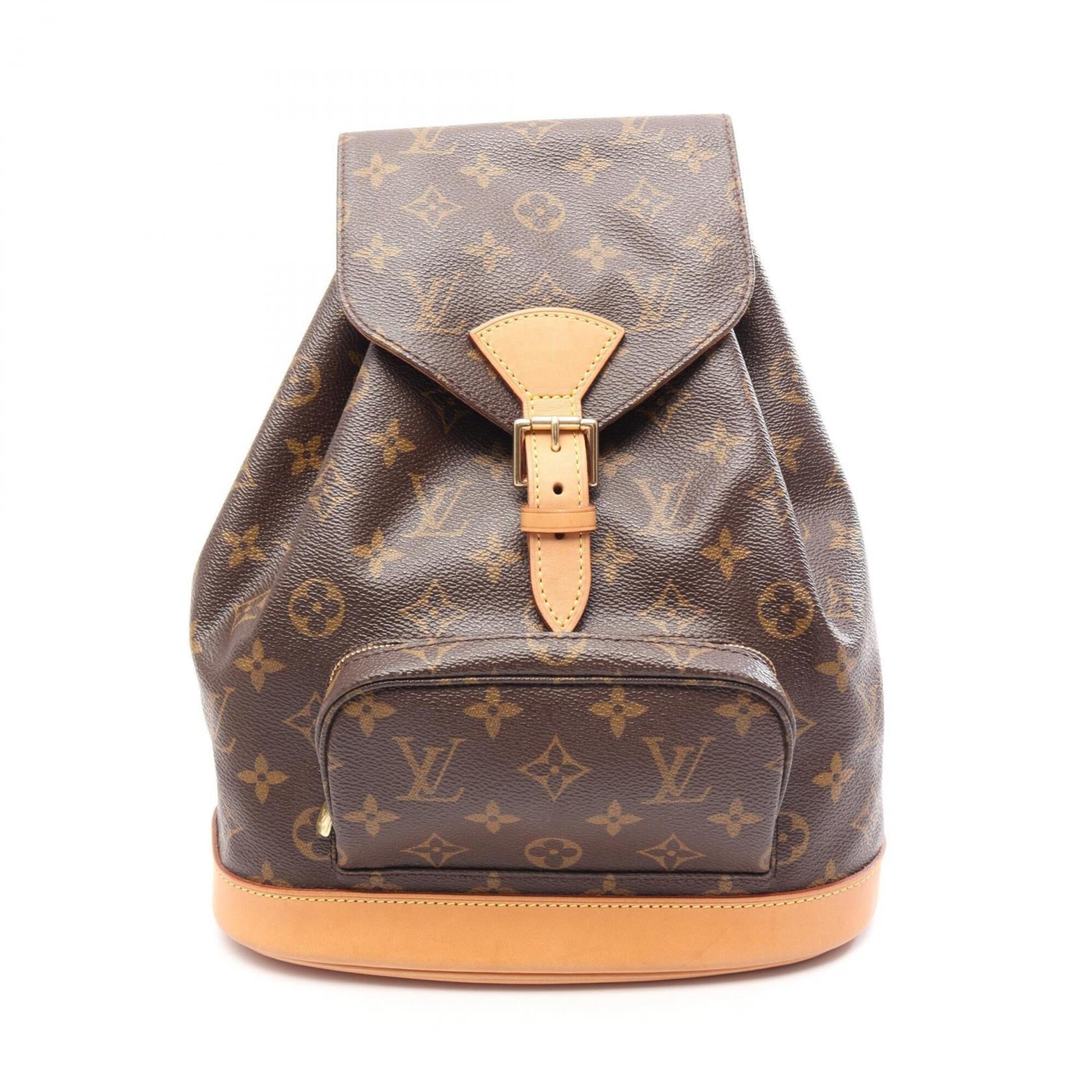 Louis Vuitton Brown Monogram Pvc Coated Canvas Leather Backpack Handbag (Pre-Owned)
