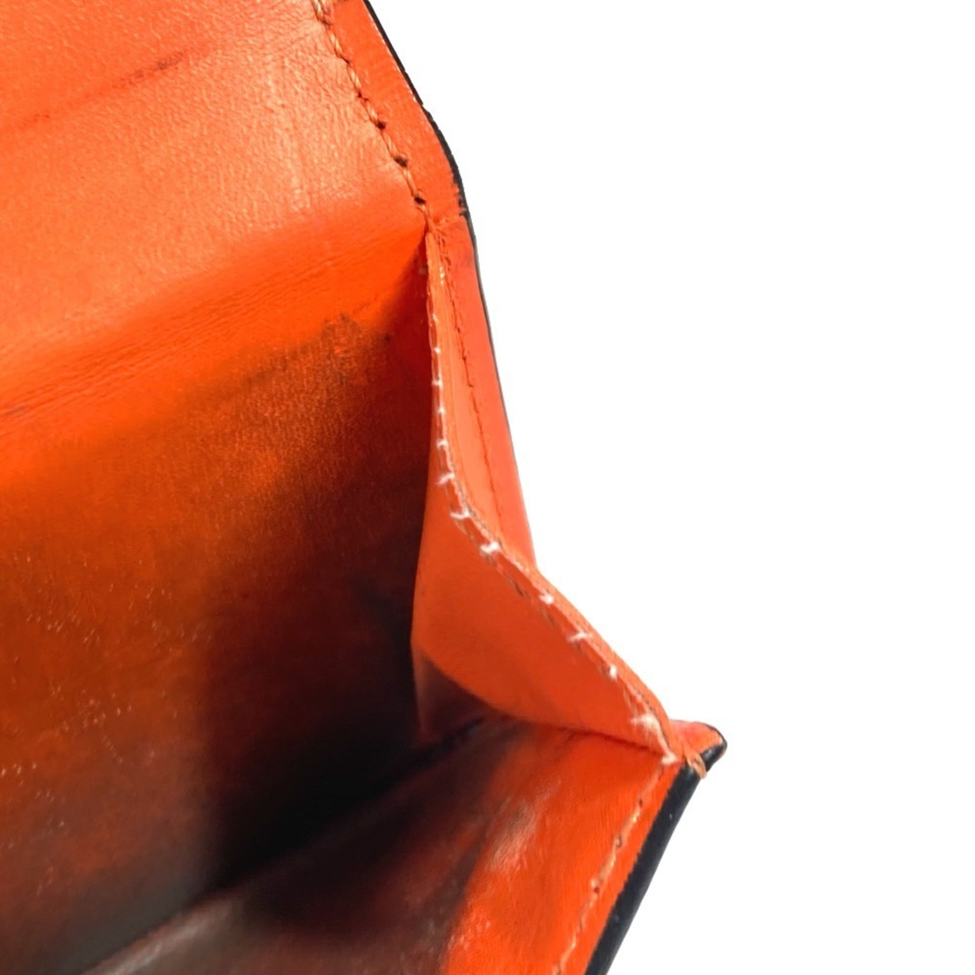 Louis Vuitton Taigarama Orange Taiga Leather Monogram Wallet (Tri-Fold) (Pre-Owned)