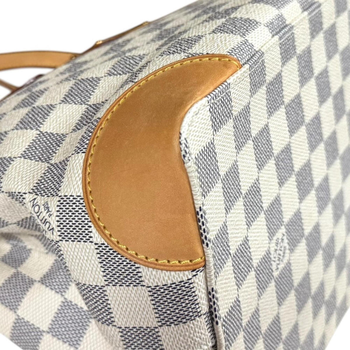 Louis Vuitton Black Or White Damier Azur Handbag Shoulder Bag (Pre-Owned)