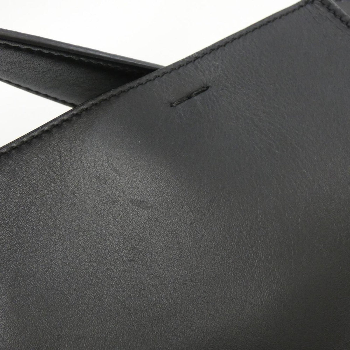 Fendi Peekaboo Black White Canvas Leather Handbag (Pre-Owned)