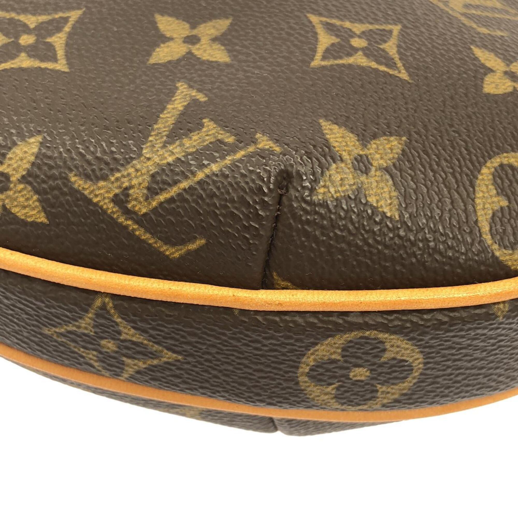 Louis Vuitton Marron Coated Canvas Pochette Shoulder Bag (Pre-Owned)