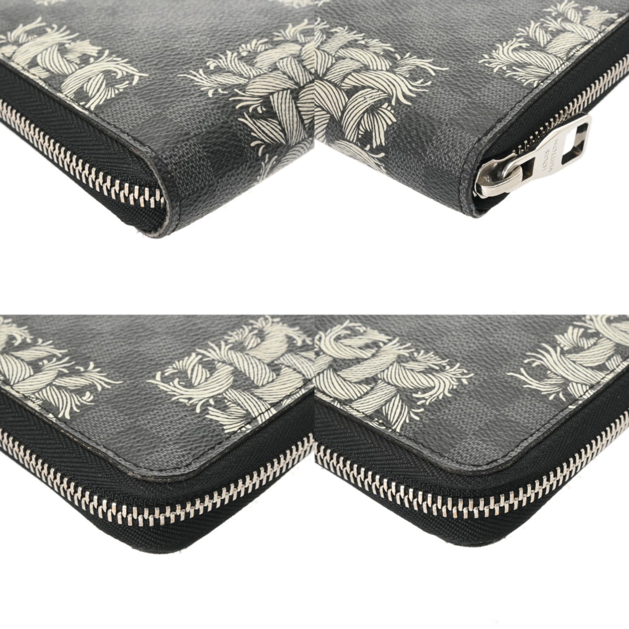Louis Vuitton Black Damier Graphite Long Wallet (Bi-Fold) (Pre-Owned)