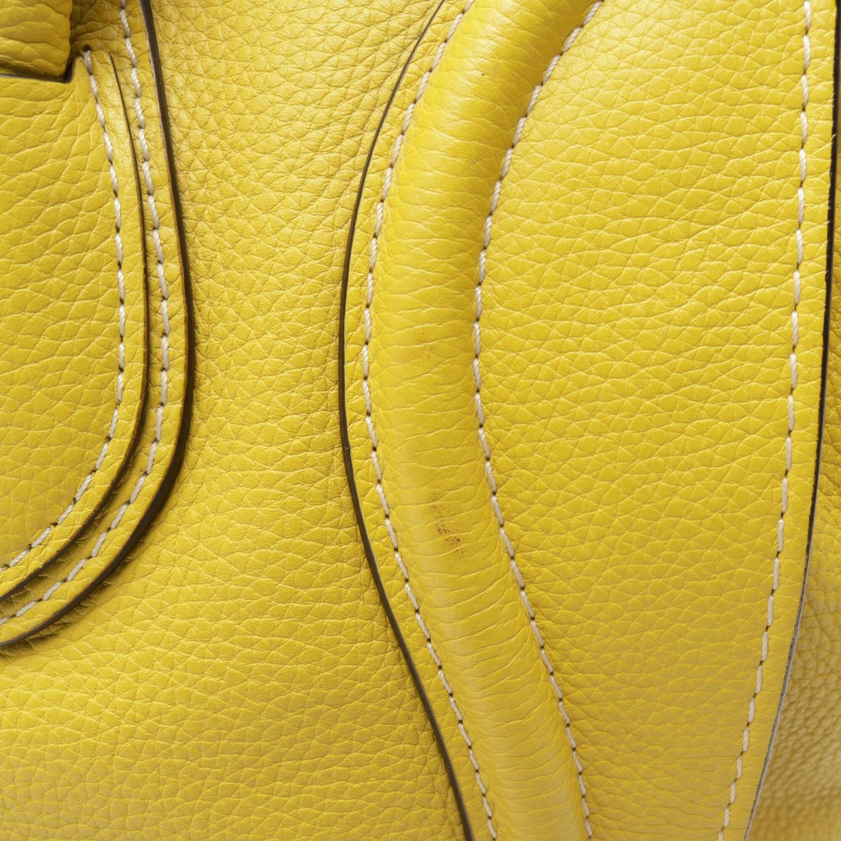 Celine Yellow Leather Handbag (Pre-Owned)