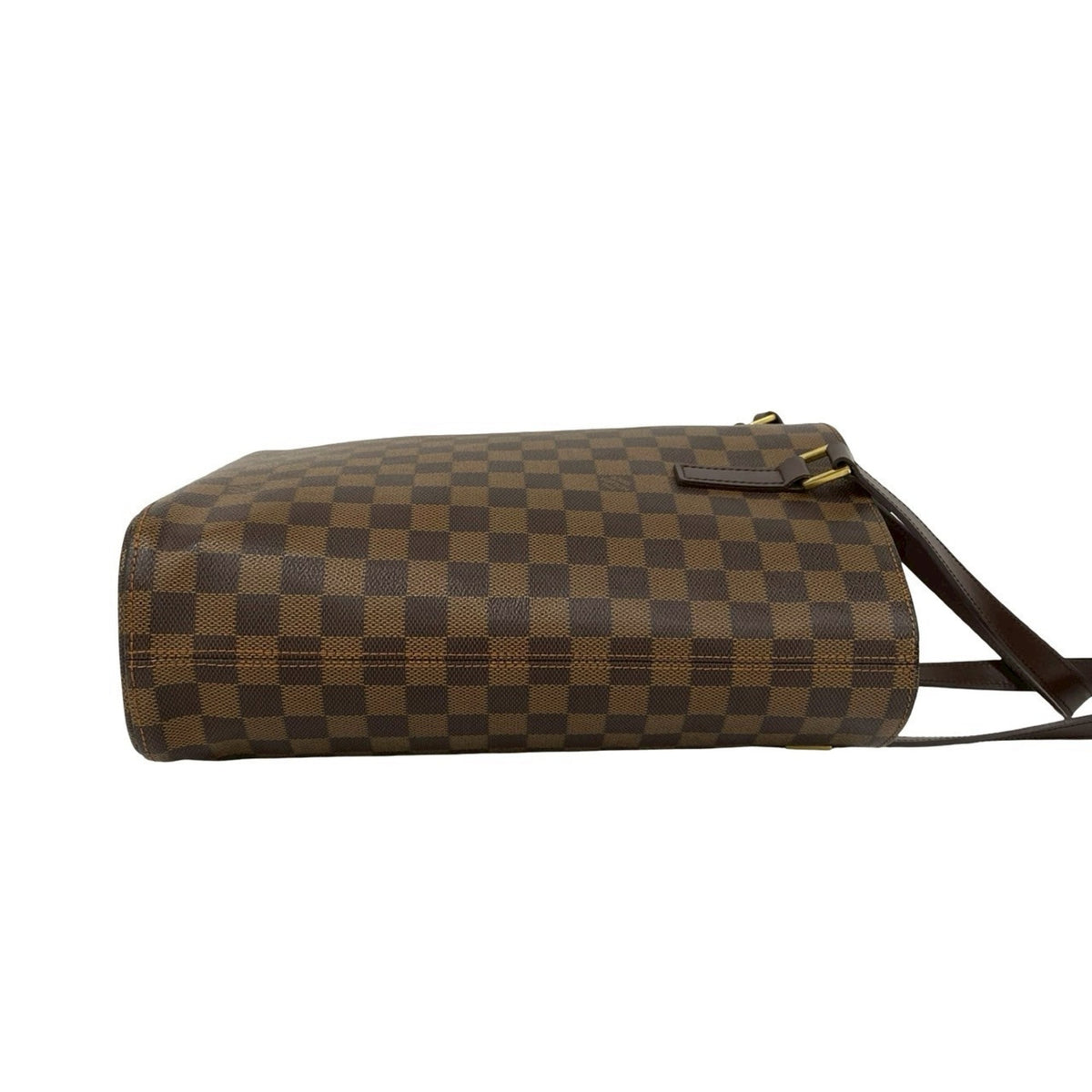 Louis Vuitton Brown Leather Pvc Handbag Tote Bag (Pre-Owned)