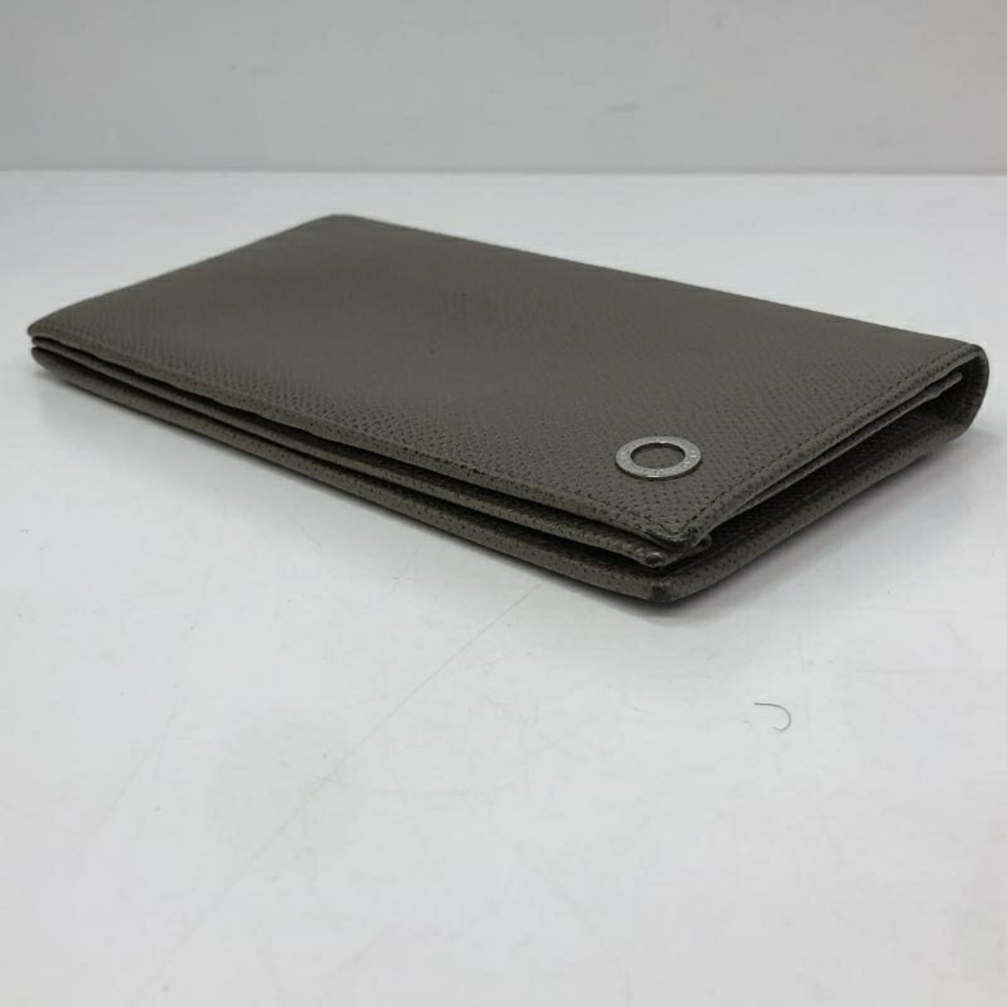 Bvlgari Bvlgari Bvlgari Gray Long Wallet (Bi-Fold) (Pre-Owned)