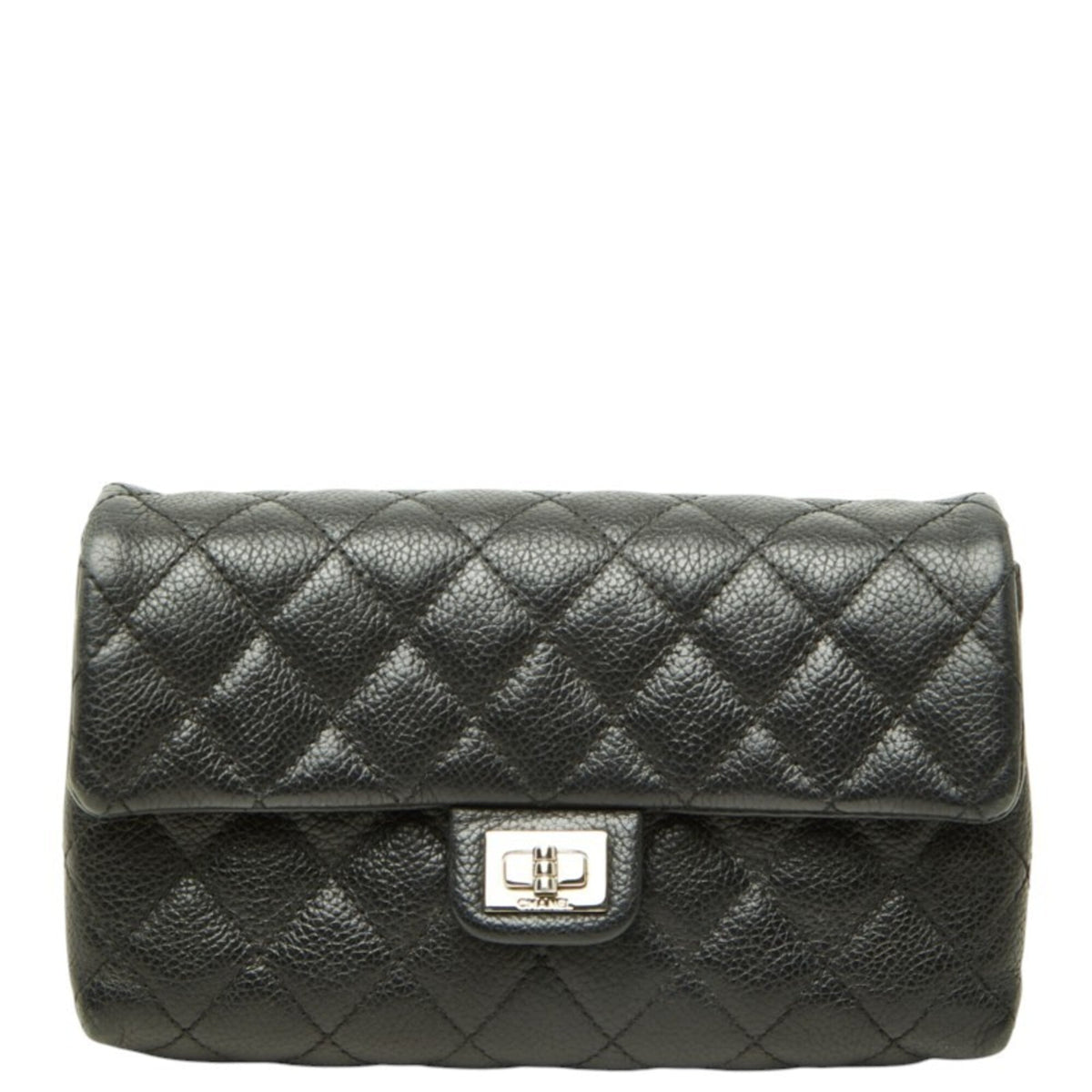 Chanel Black Leather Pouch (Pre-Owned)