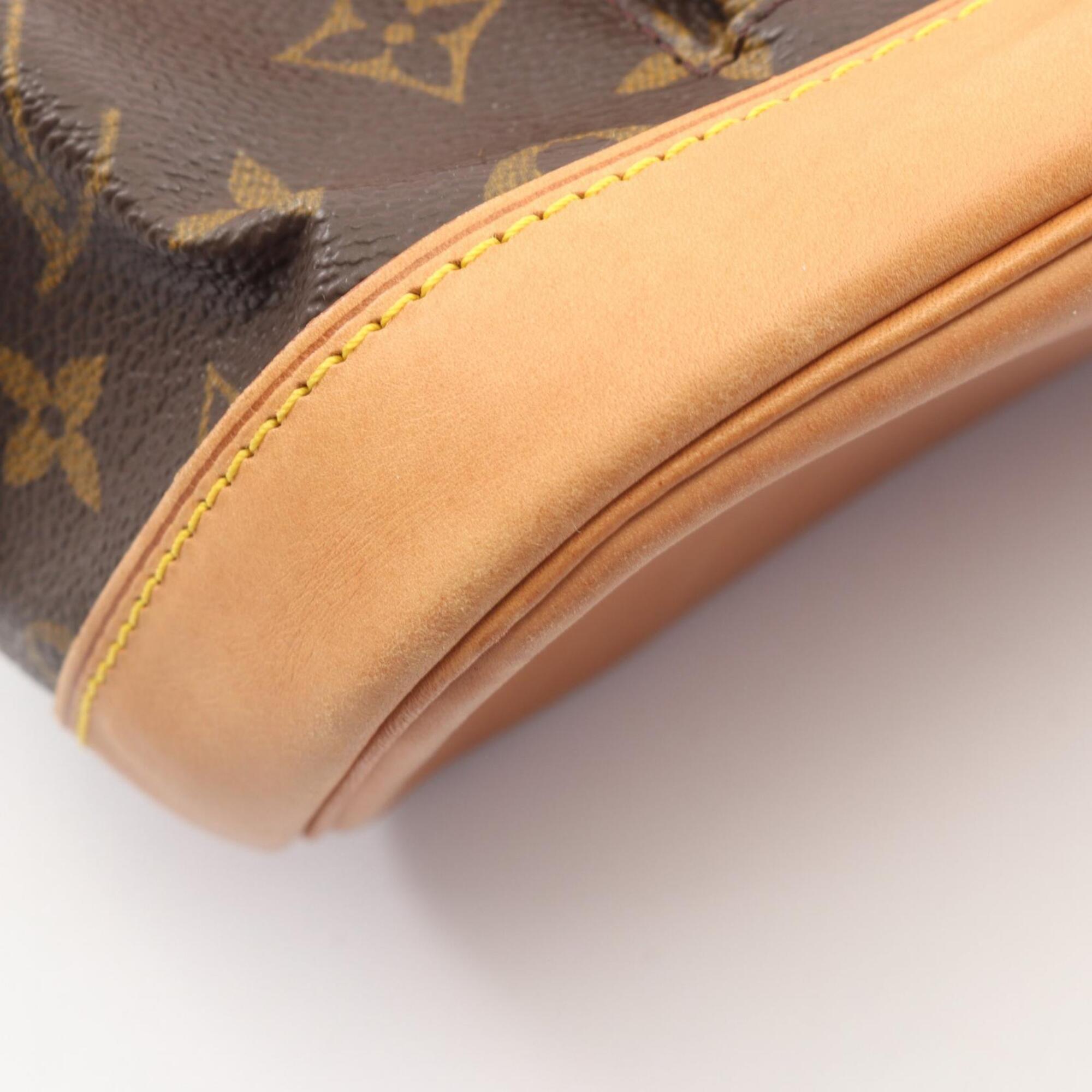 Louis Vuitton Brown Monogram Coated Canvas Leather Backpack (Pre-Owned)