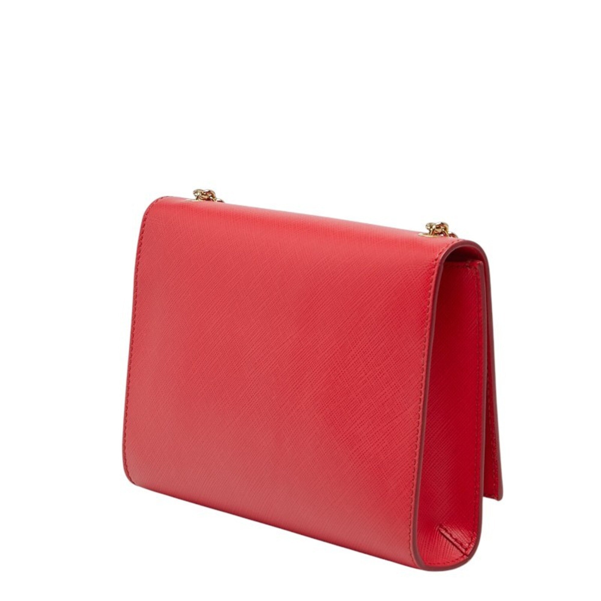 Salvatore Ferragamo Red Color Leather Shoulder Bag (Pre-Owned)
