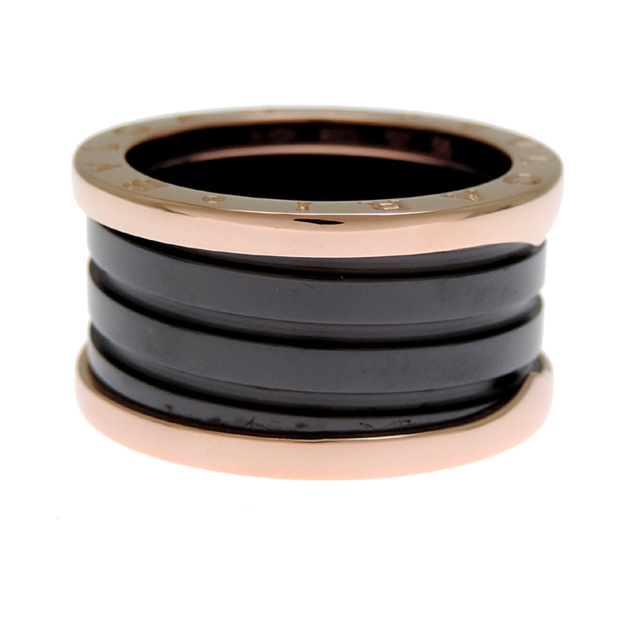 Bvlgari Pink Gold (18K) Ceramic Band Ring (Pre-Owned)