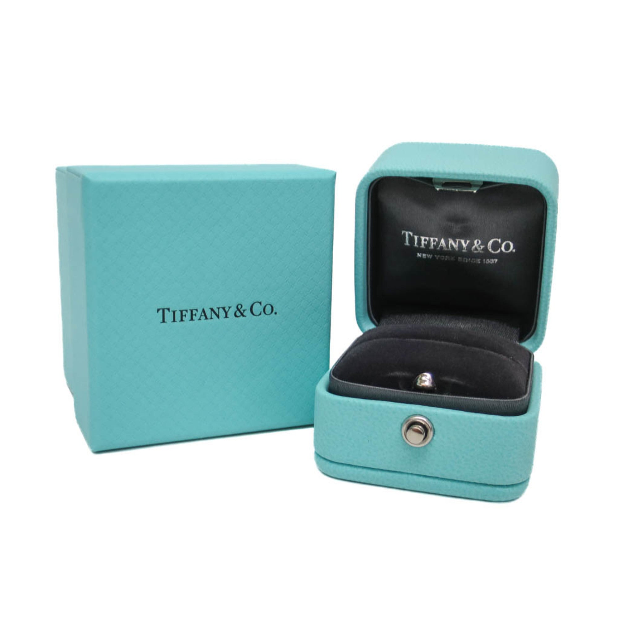 Tiffany & Co. Tiffany Setting Solitaire Ring Platinum With Diamond Silver Platinum Ring Jewelry (Pre-Owned)
