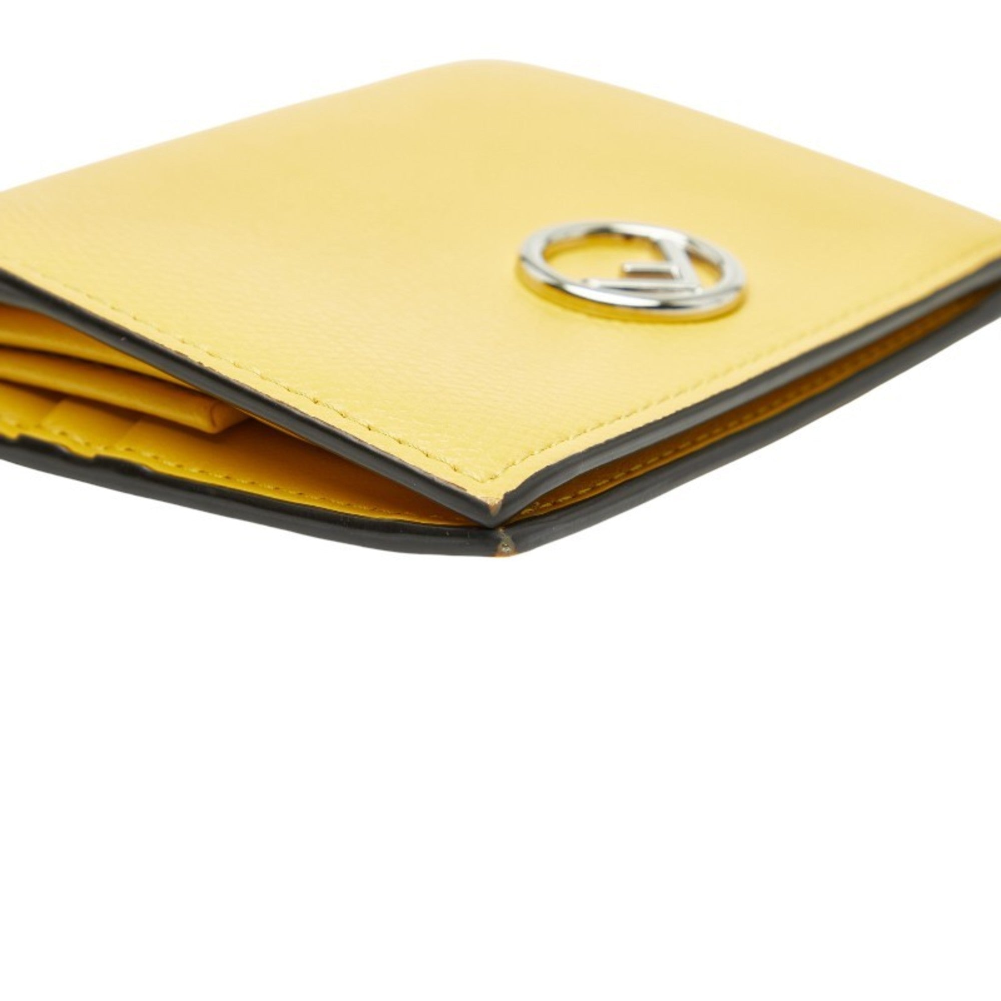 Fendi Yellow Leather Wallet (Bi-Fold) (Pre-Owned)