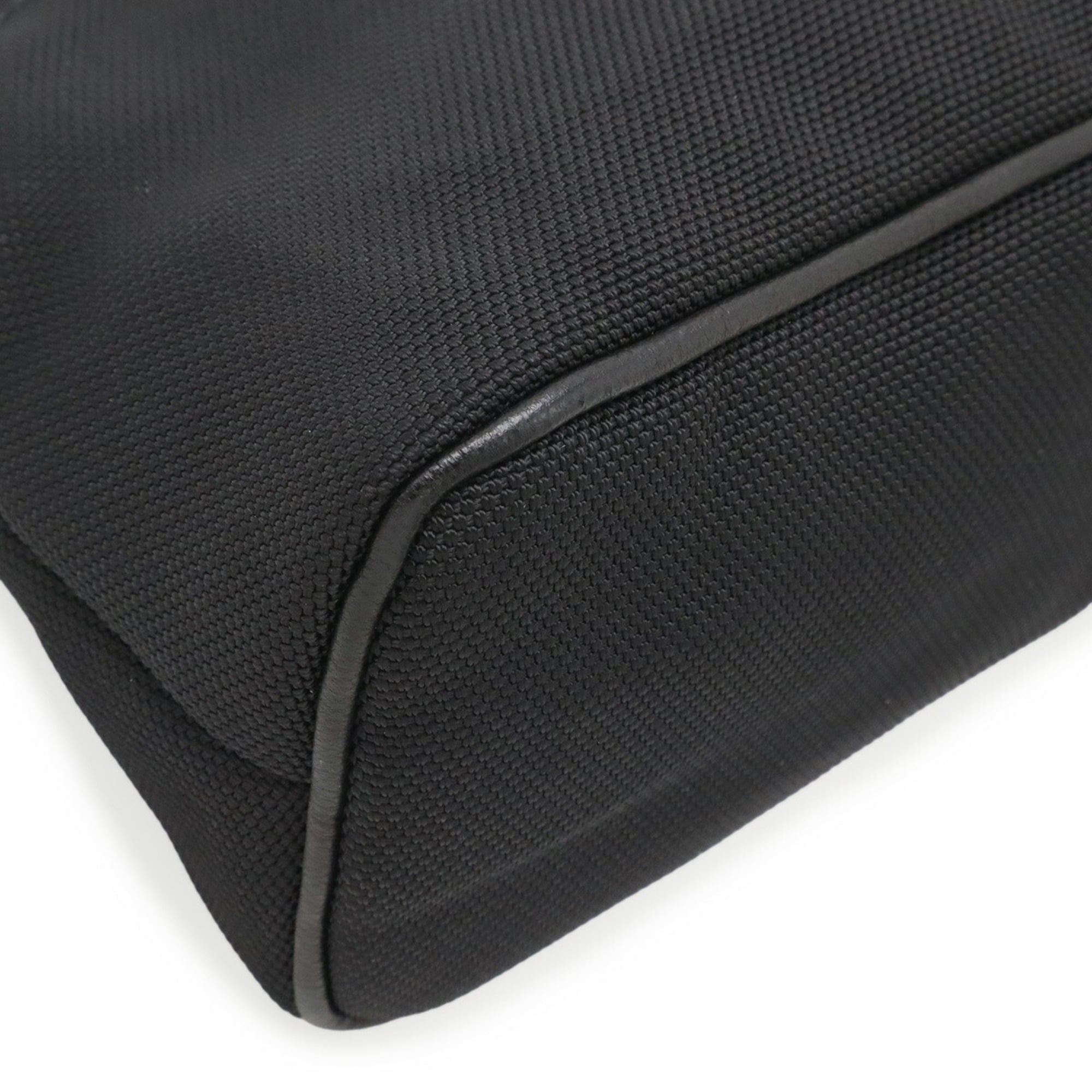 Hermes Sellier Black Nylon Canvas Pouch (Pre-Owned)