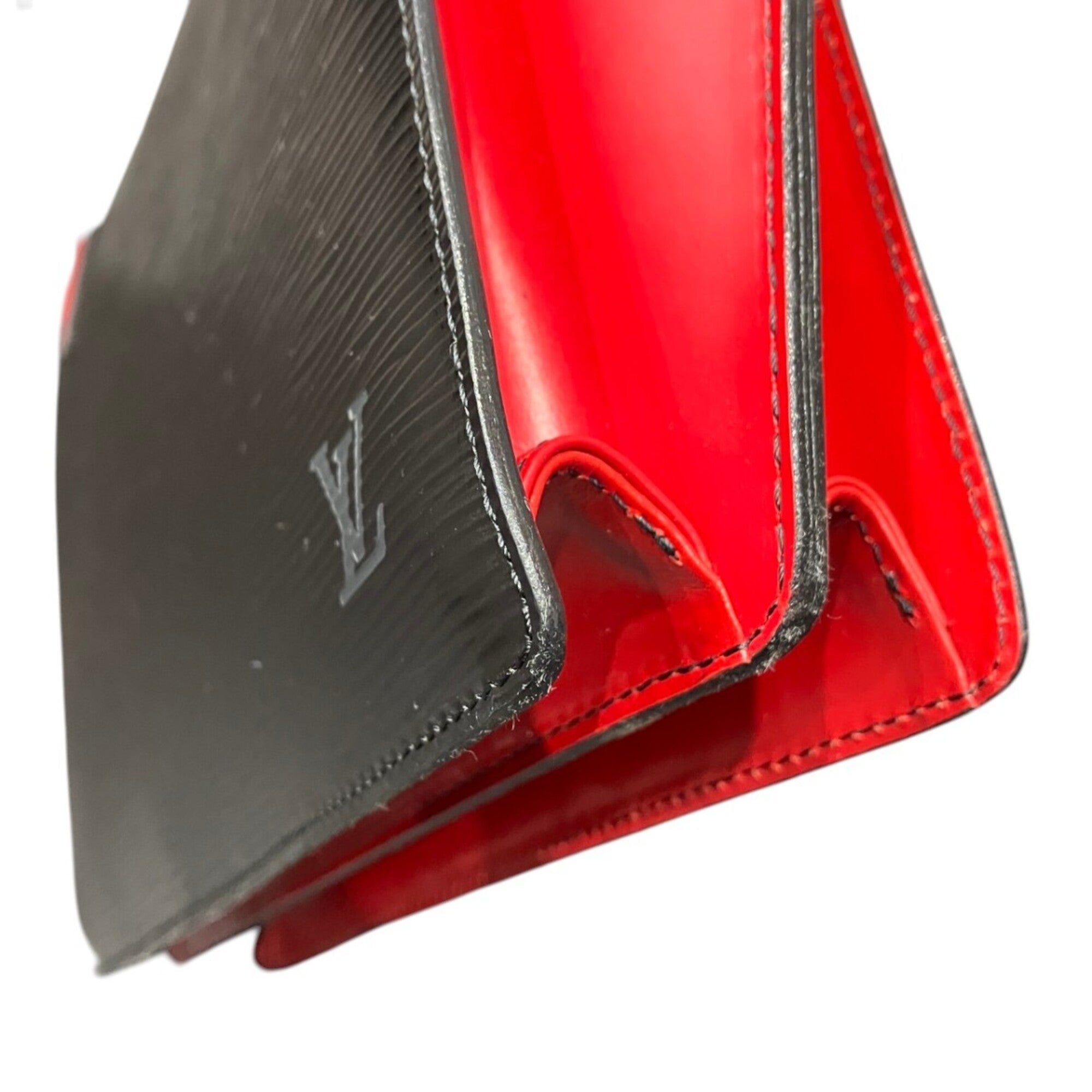 Louis Vuitton Epi Black Red Color Epi Leather Handbag (Pre-Owned)