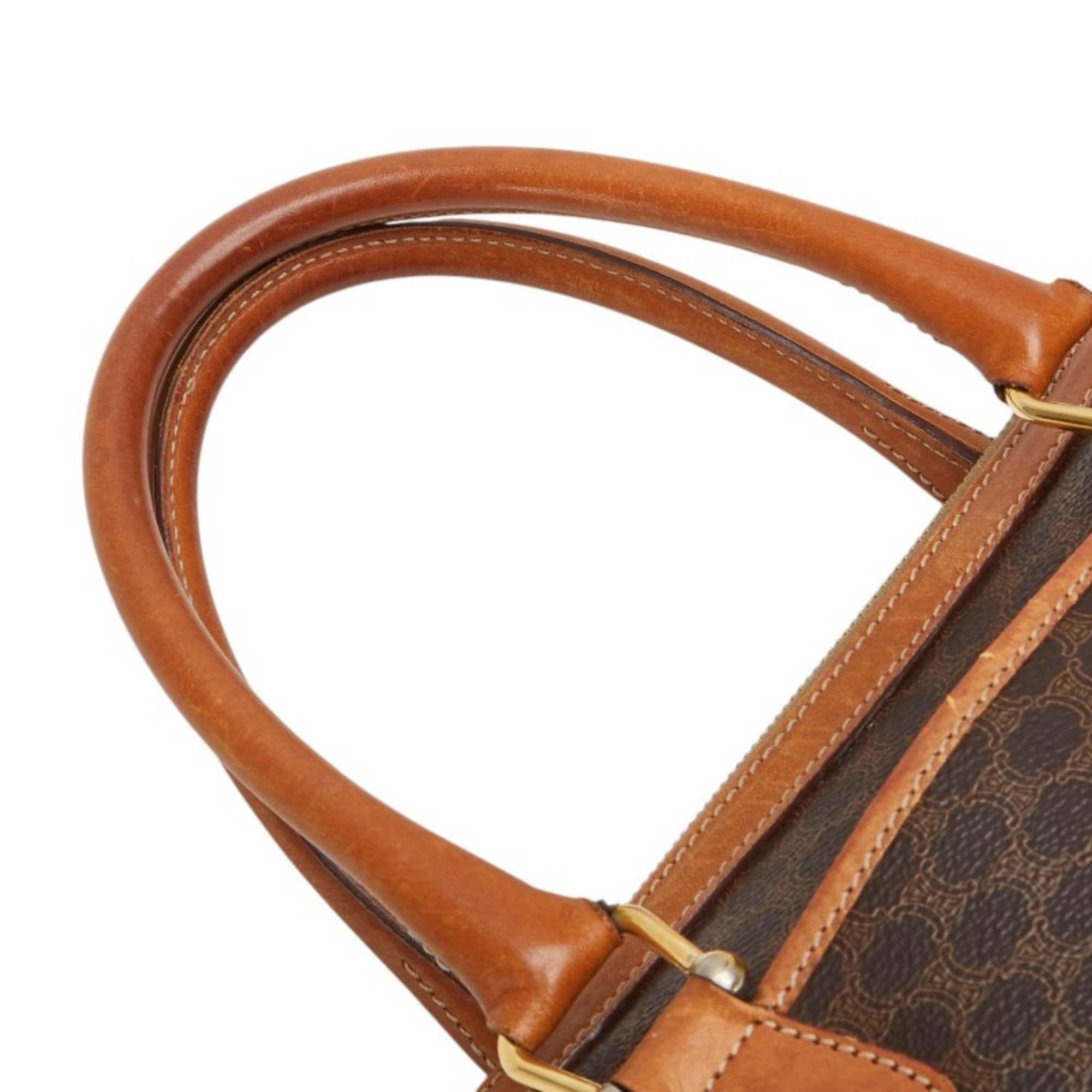 Celine Brown Pvc Leather Handbag (Pre-Owned)