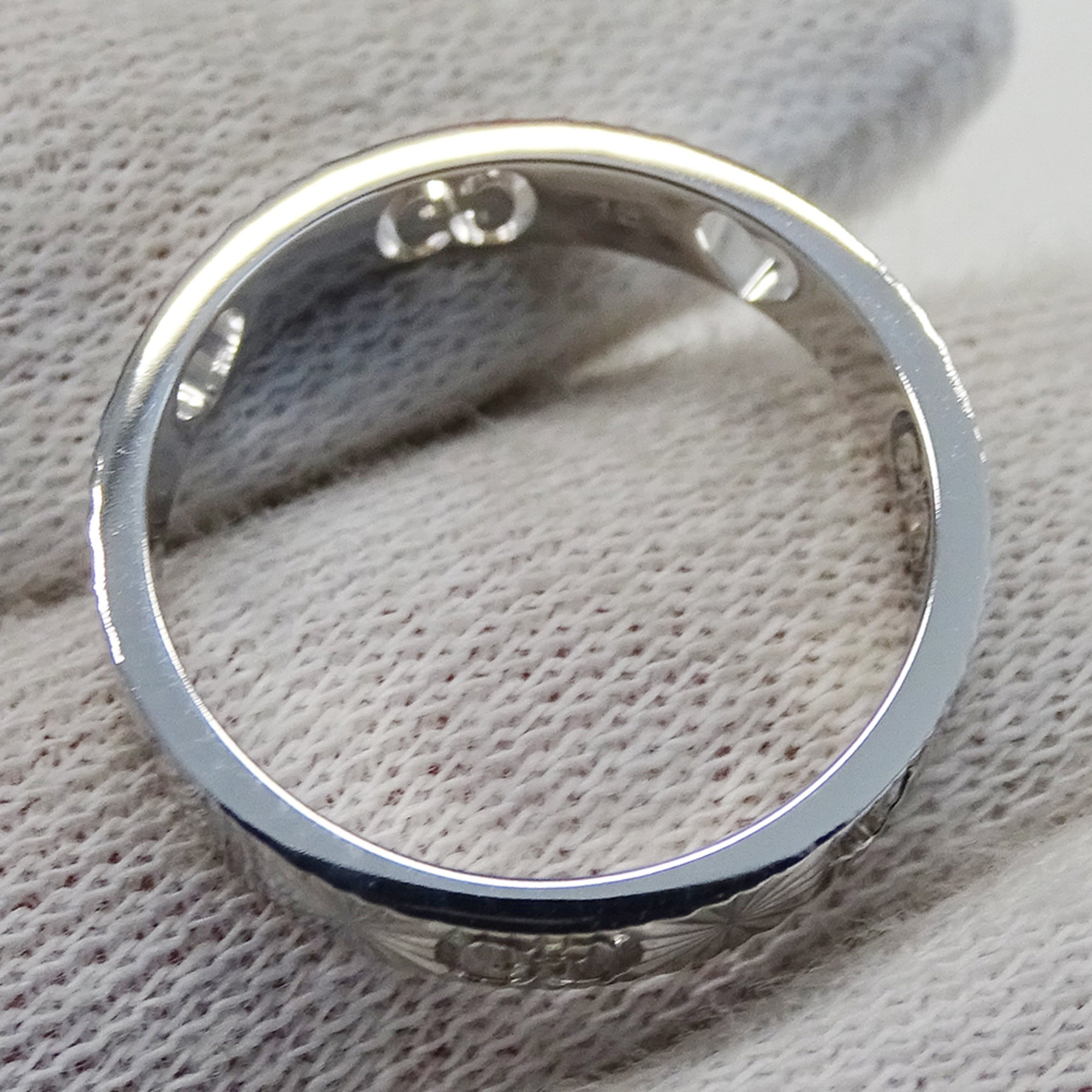 Gucci Icon White Gold White Gold (18K) Band Ring (Pre-Owned)
