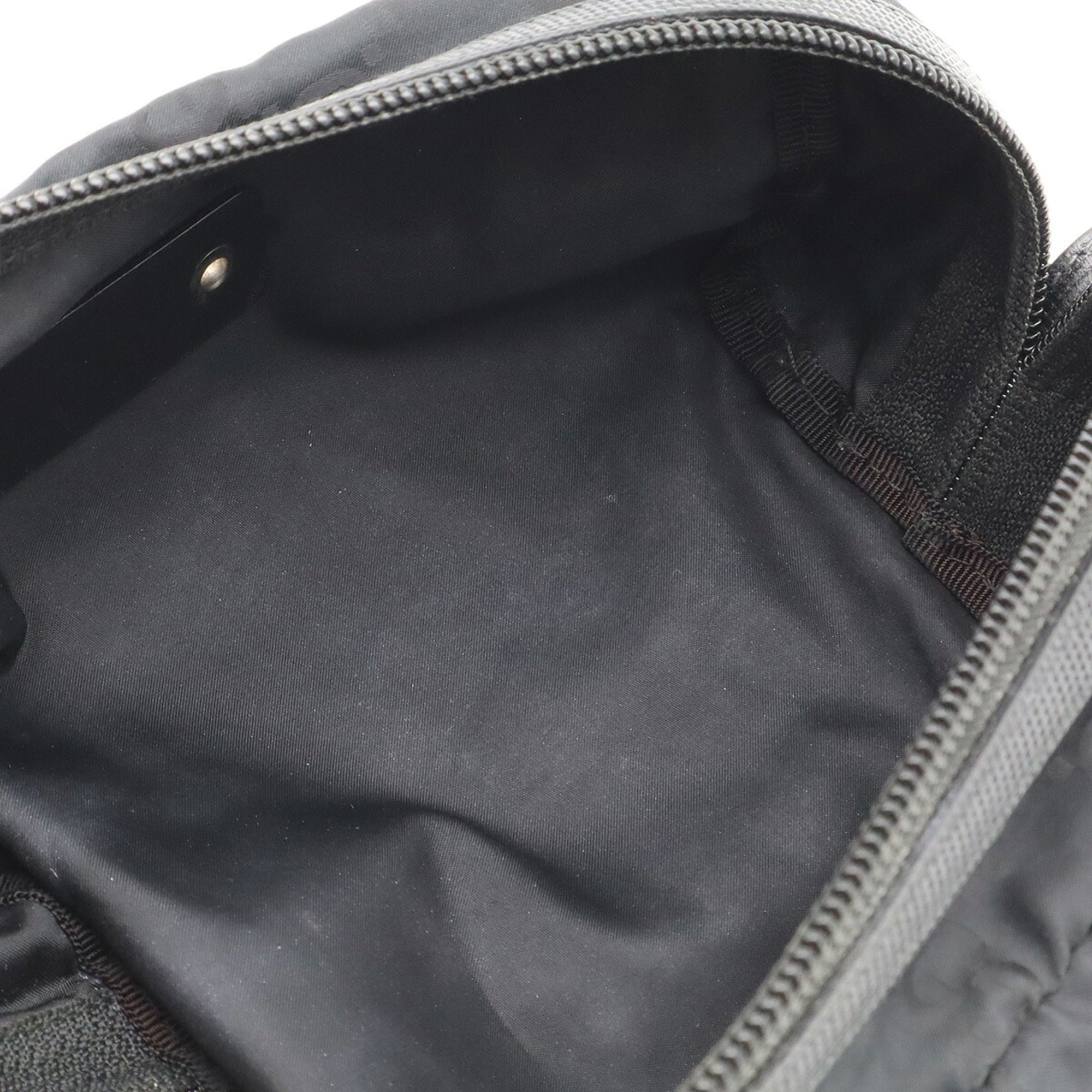 Gucci Black Nylon Leather Pouch (Pre-Owned)