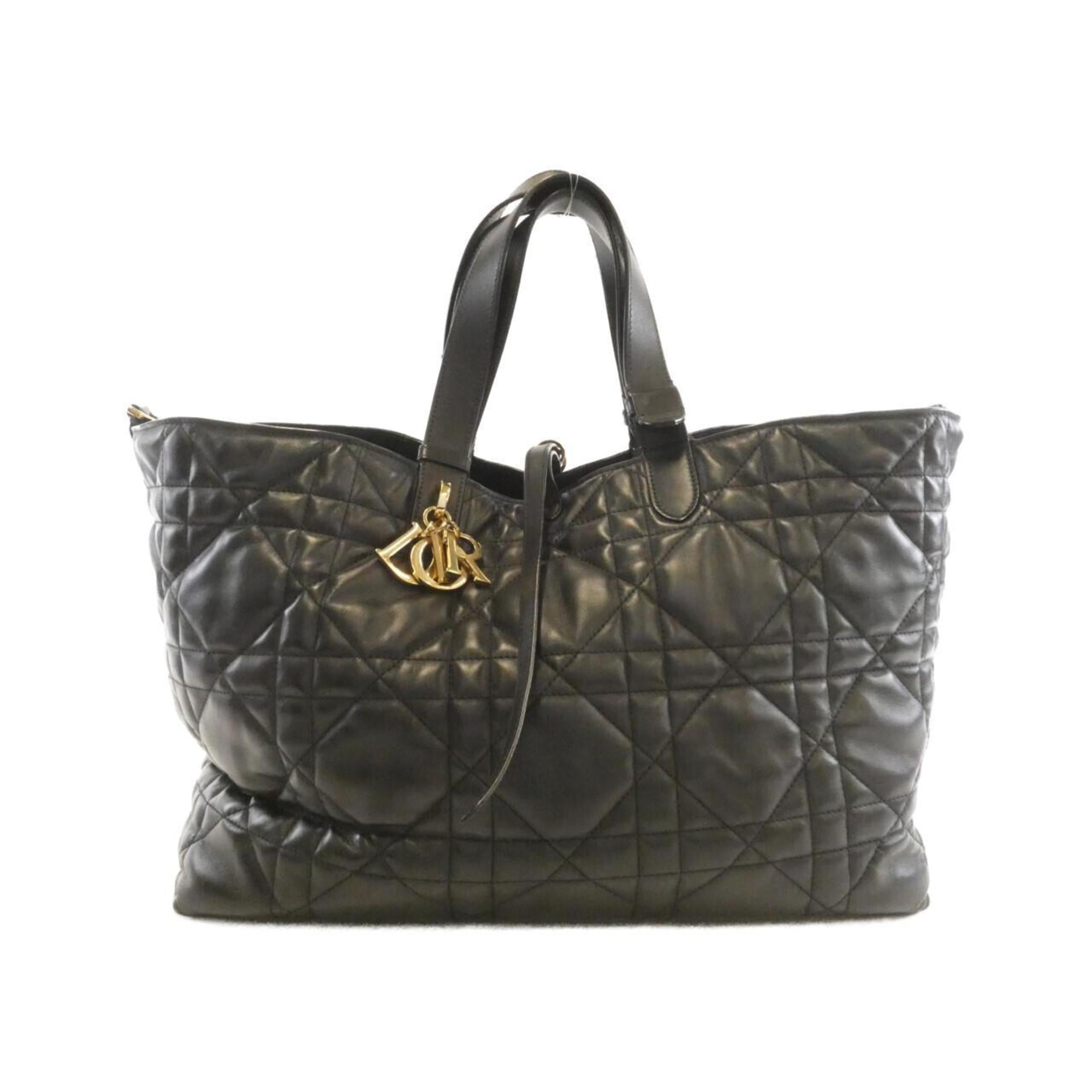 Christian Dior Black Leather Handbag (Pre-Owned)
