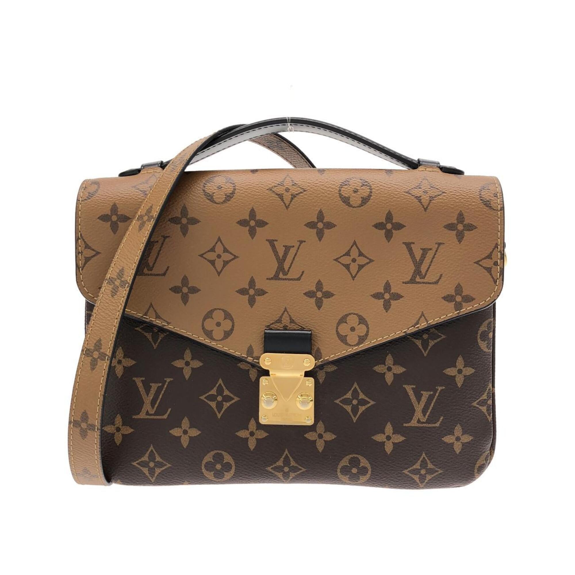 Louis Vuitton Brown Coated Canvas Handbag Pochette (Pre-Owned)