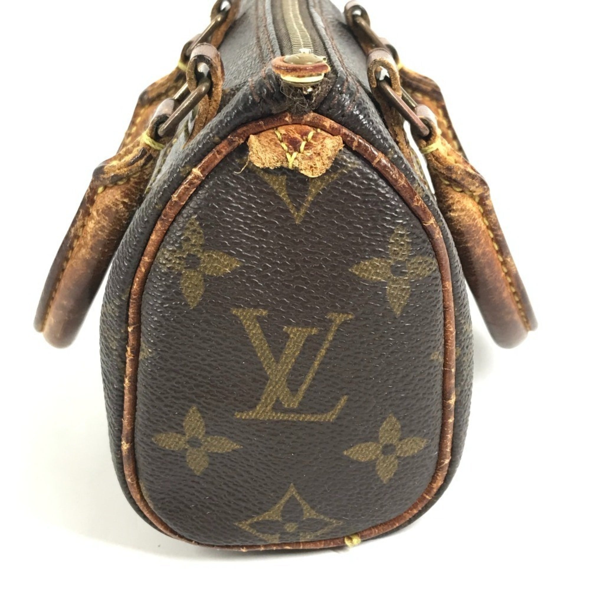 Louis Vuitton Brown Canvas Monogram Boston Bag Handbag (Pre-Owned)