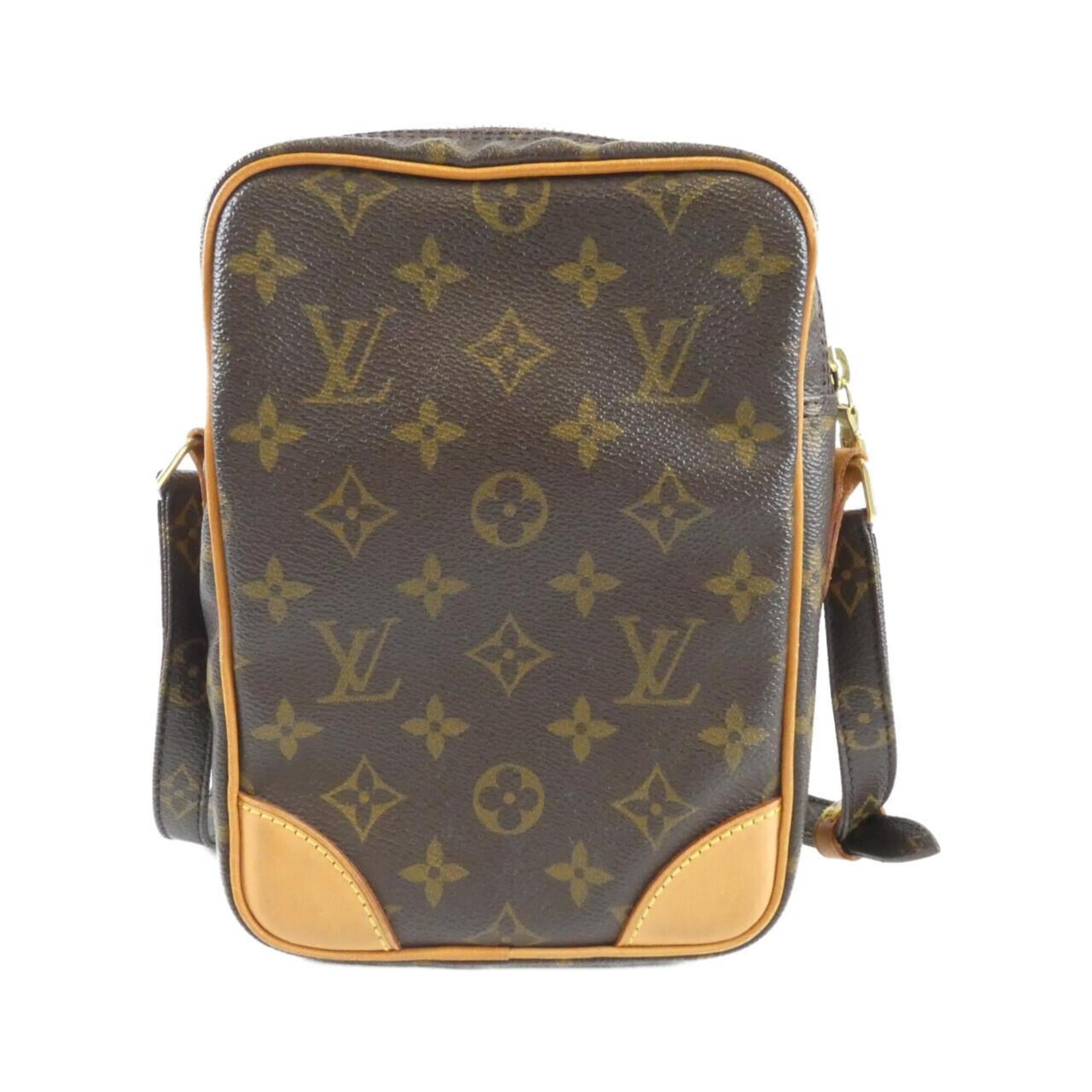 Louis Vuitton Brown Coated Canvas Shoulder Bag (Pre-Owned)