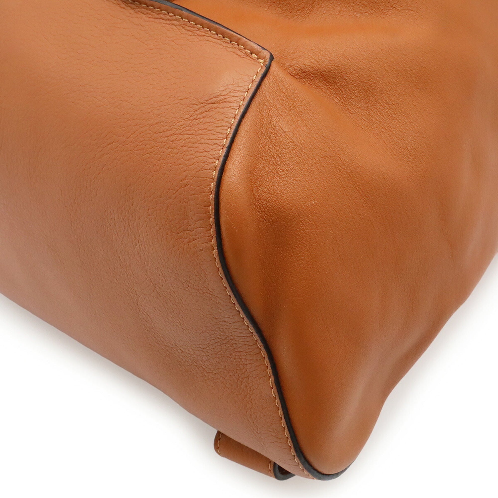 Loewe Anton Brown Leather Shoulder Bag Sling Bag (Pre-Owned)