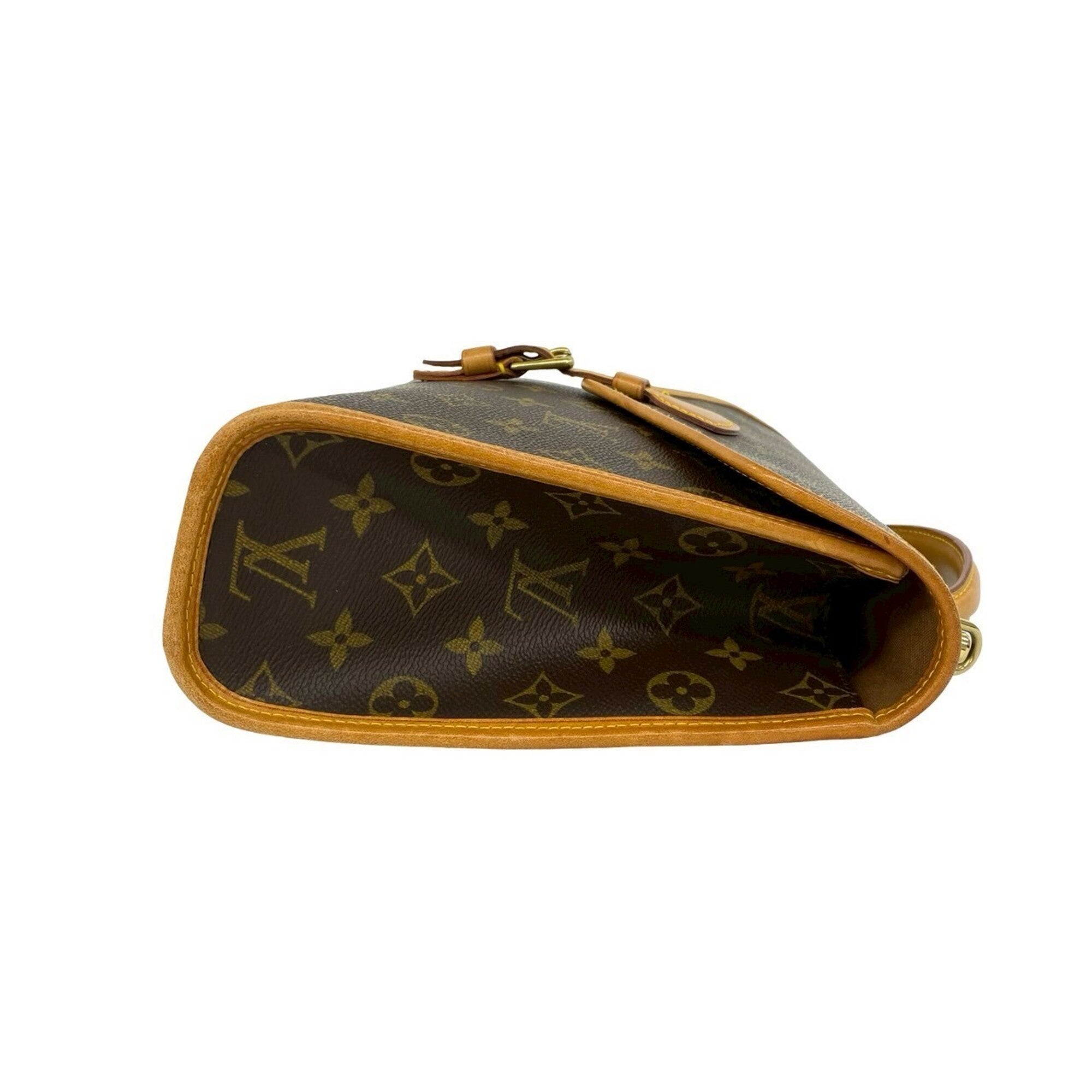 Louis Vuitton Brown Leather Pvc Handbag Shoulder Bag (Pre-Owned)