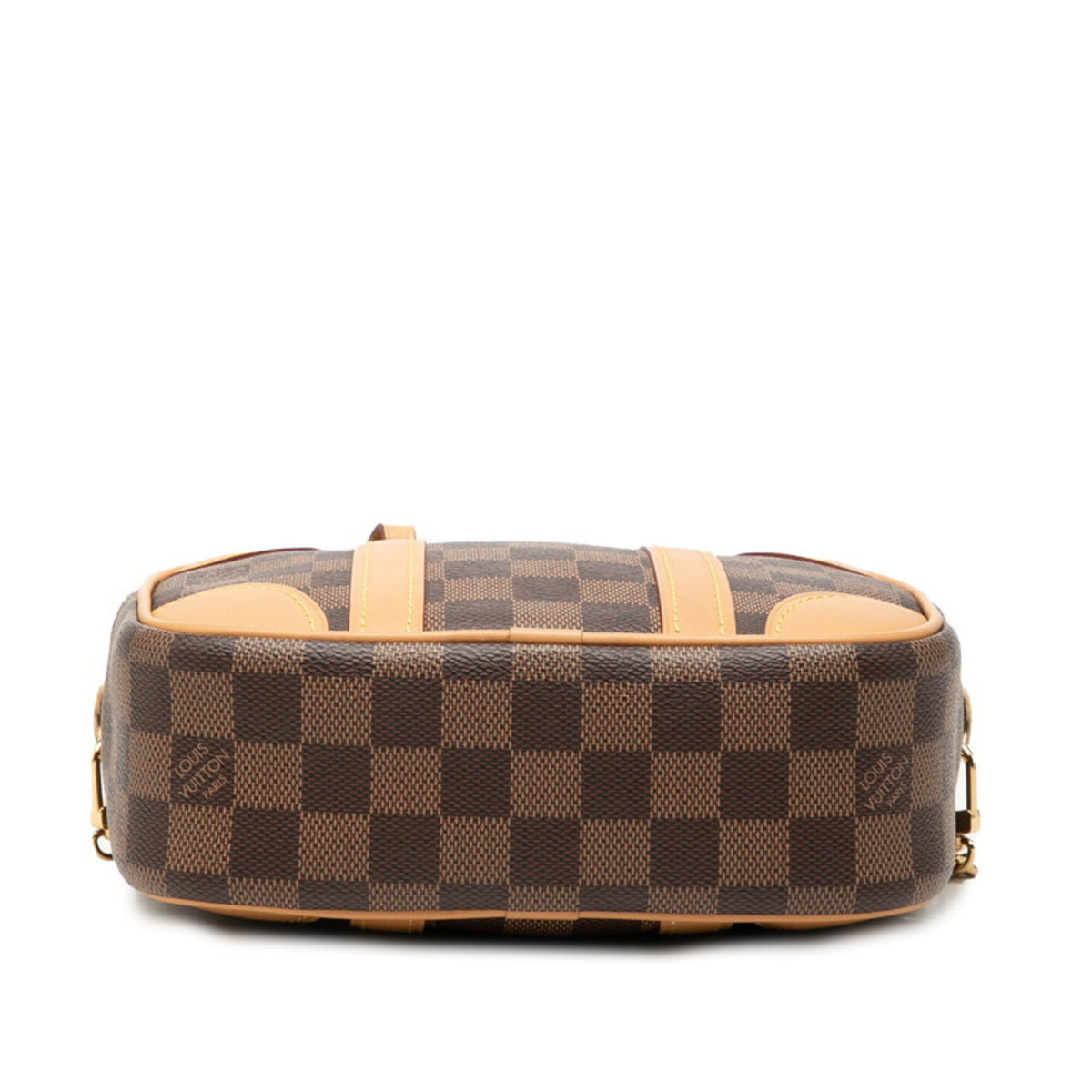 Louis Vuitton Damier Beige Brown Pvc Leather Handbag Shoulder Bag (Pre-Owned)