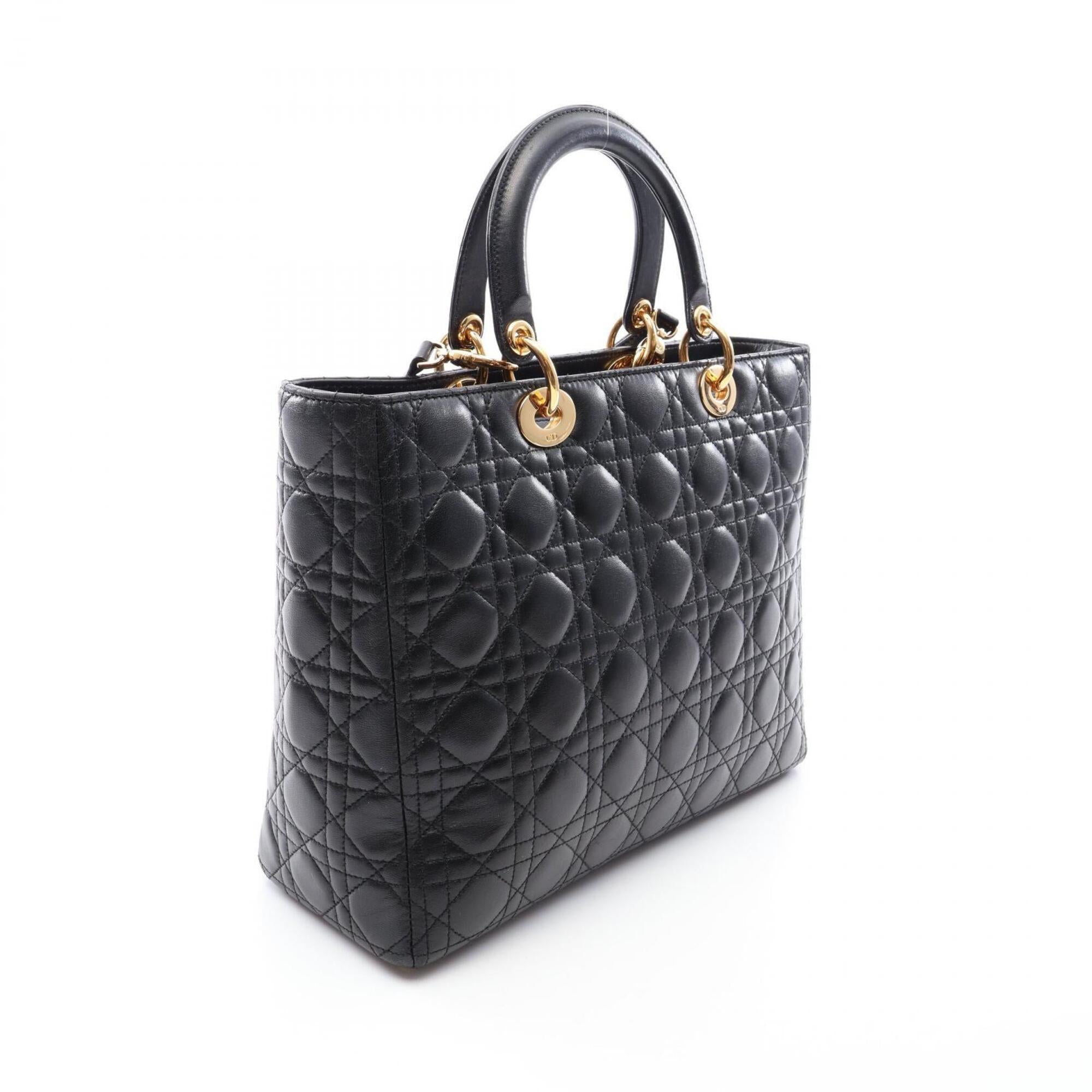Christian Dior Black Leather Handbag (Pre-Owned)