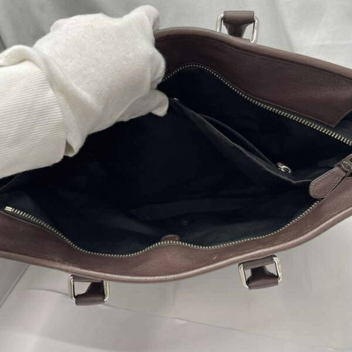 Coach Black Blue Brown Leather (Pre-Owned)