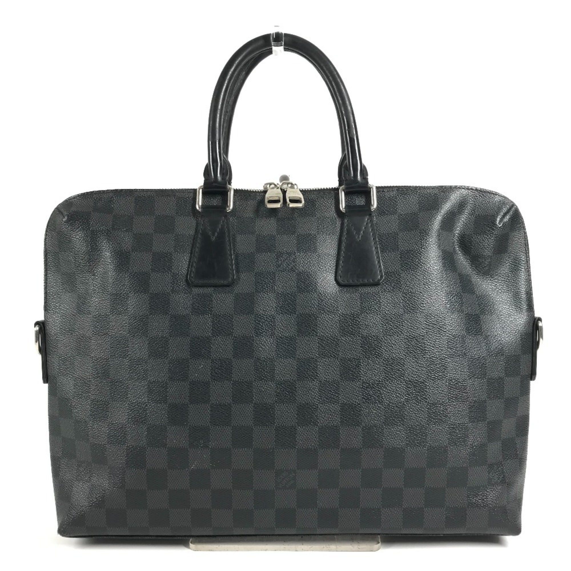 Louis Vuitton Black Damier Graphite Briefcase Handbag (Pre-Owned)