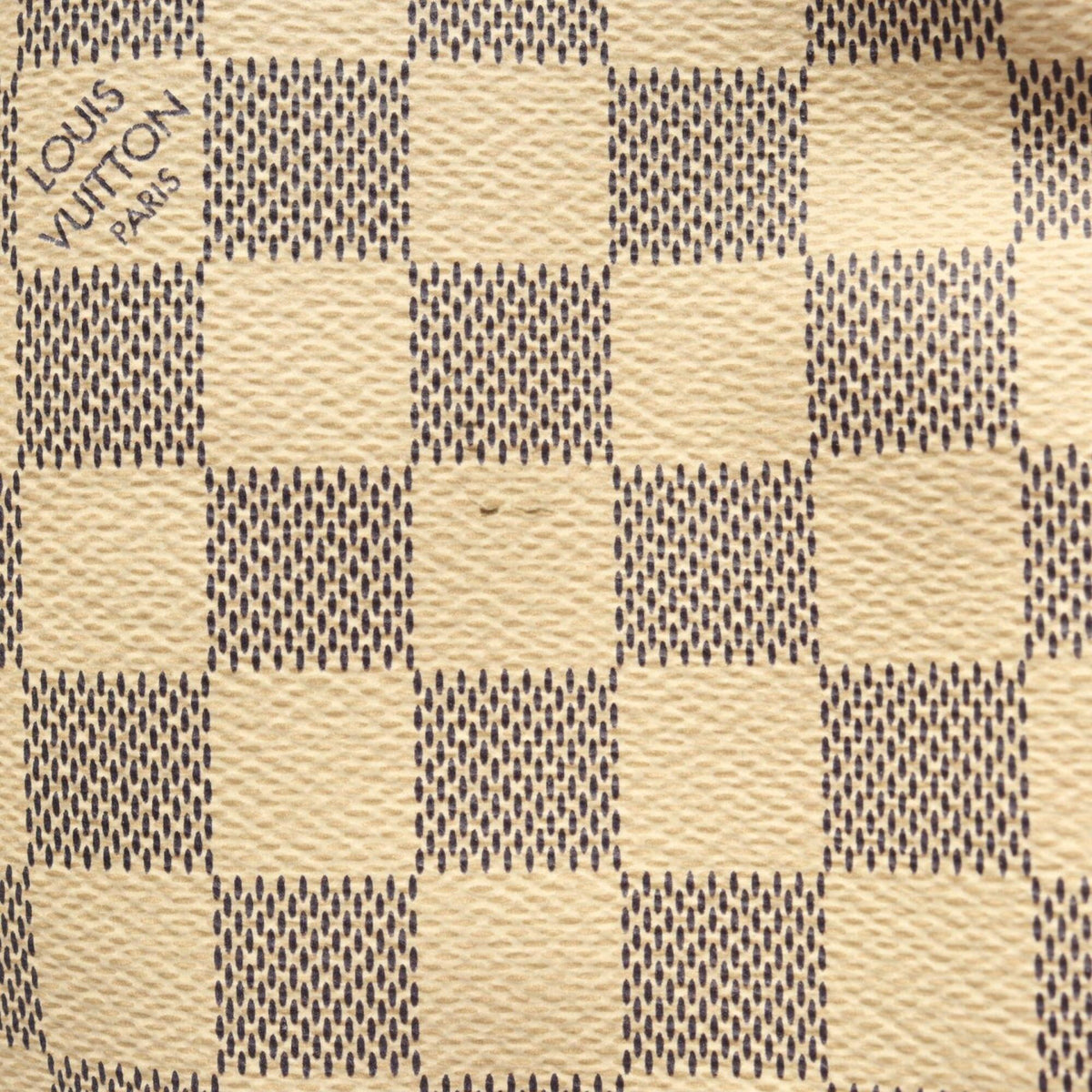 Louis Vuitton White Damier Azur Coated Canvas Leather Handbag (Pre-Owned)