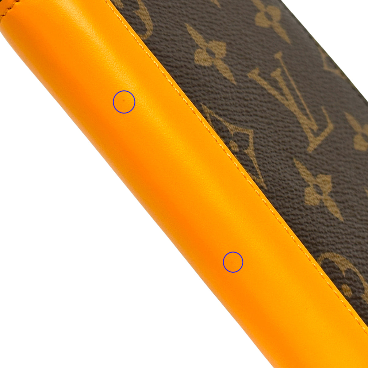 Louis Vuitton Brown Monogram Macassar Orange Saffron Monogram Long Wallet (Bi-Fold) (Pre-Owned)
