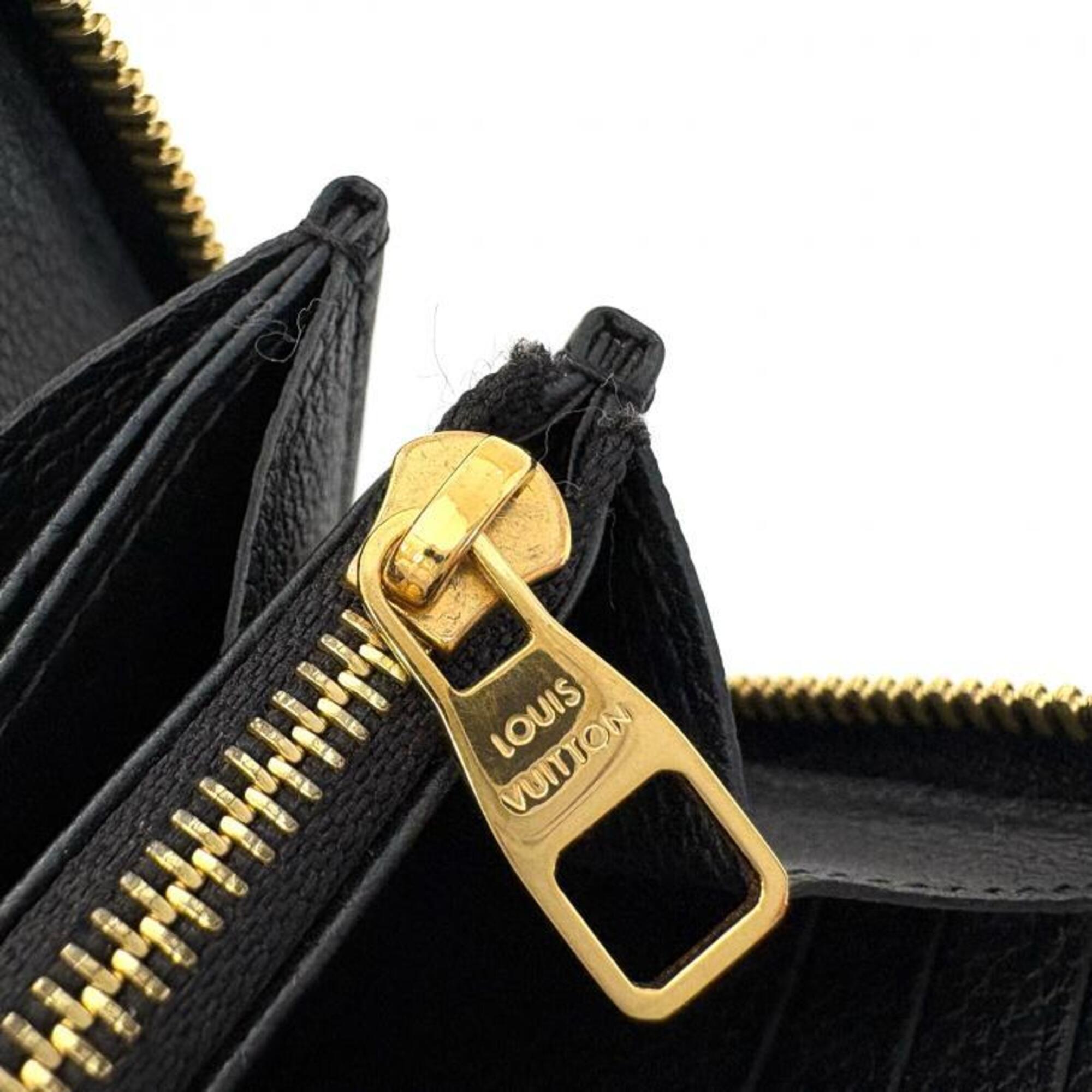 Louis Vuitton Black Noir Monogram Empreinte Long Wallet (Bi-Fold) (Pre-Owned)