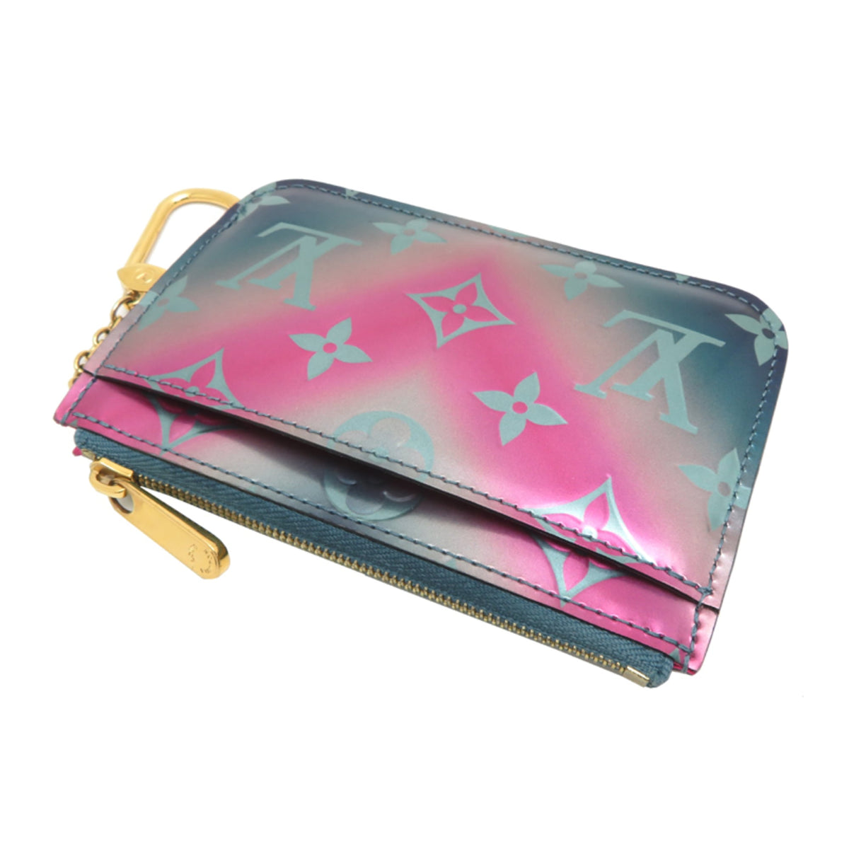 Louis Vuitton Blue Pink Vernis Pochette (Pre-Owned)