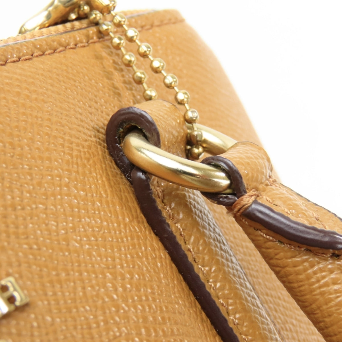 Coach Brown Camel Leather Handbag Shoulder Bag (Pre-Owned)