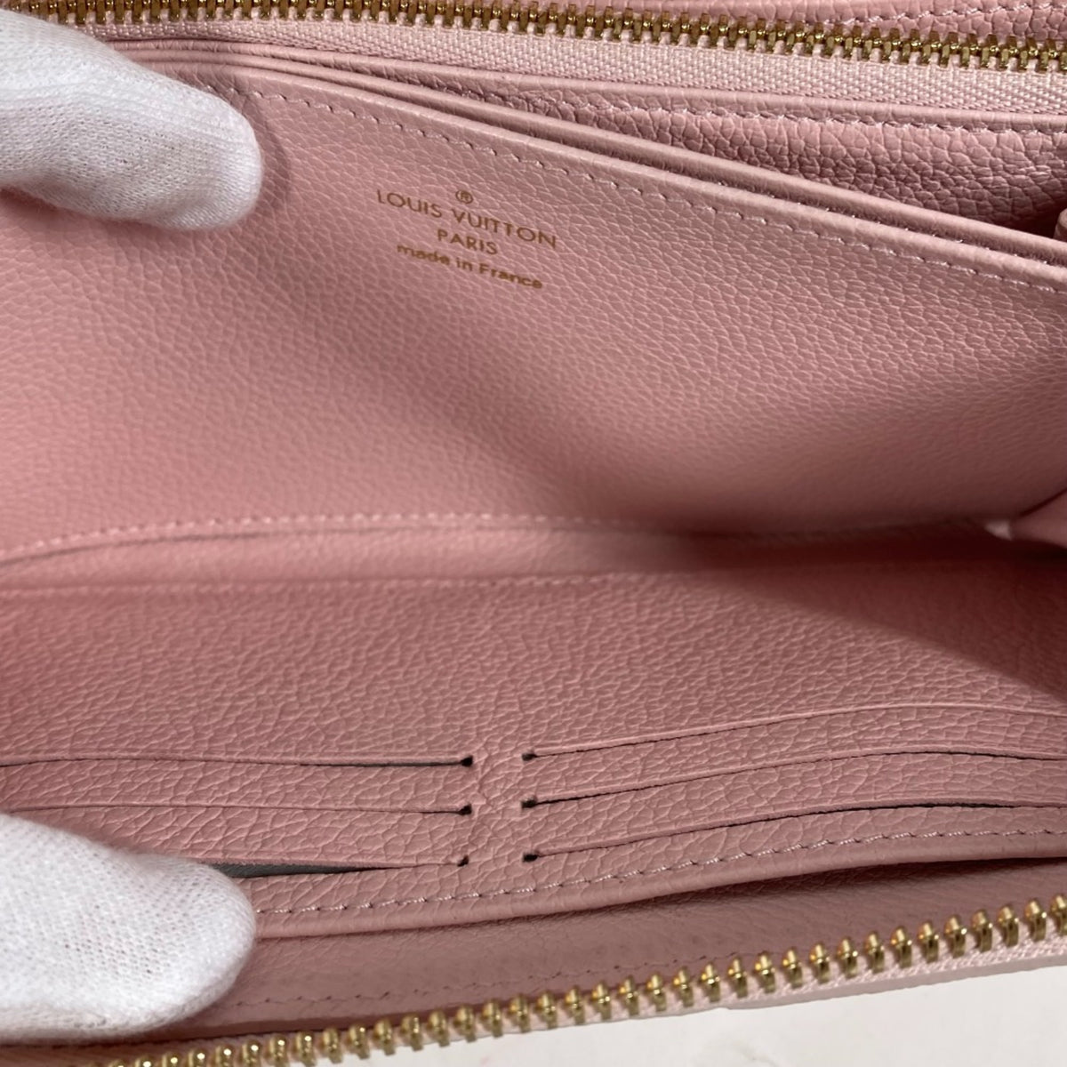 Louis Vuitton Monogram Empreinte Pink Monogram Empreinte Long Wallet (Bi-Fold) (Pre-Owned)