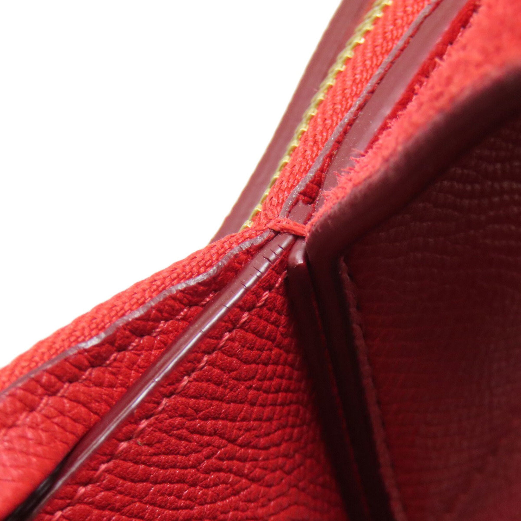 Celine Red Color Leather Handbag (Pre-Owned)