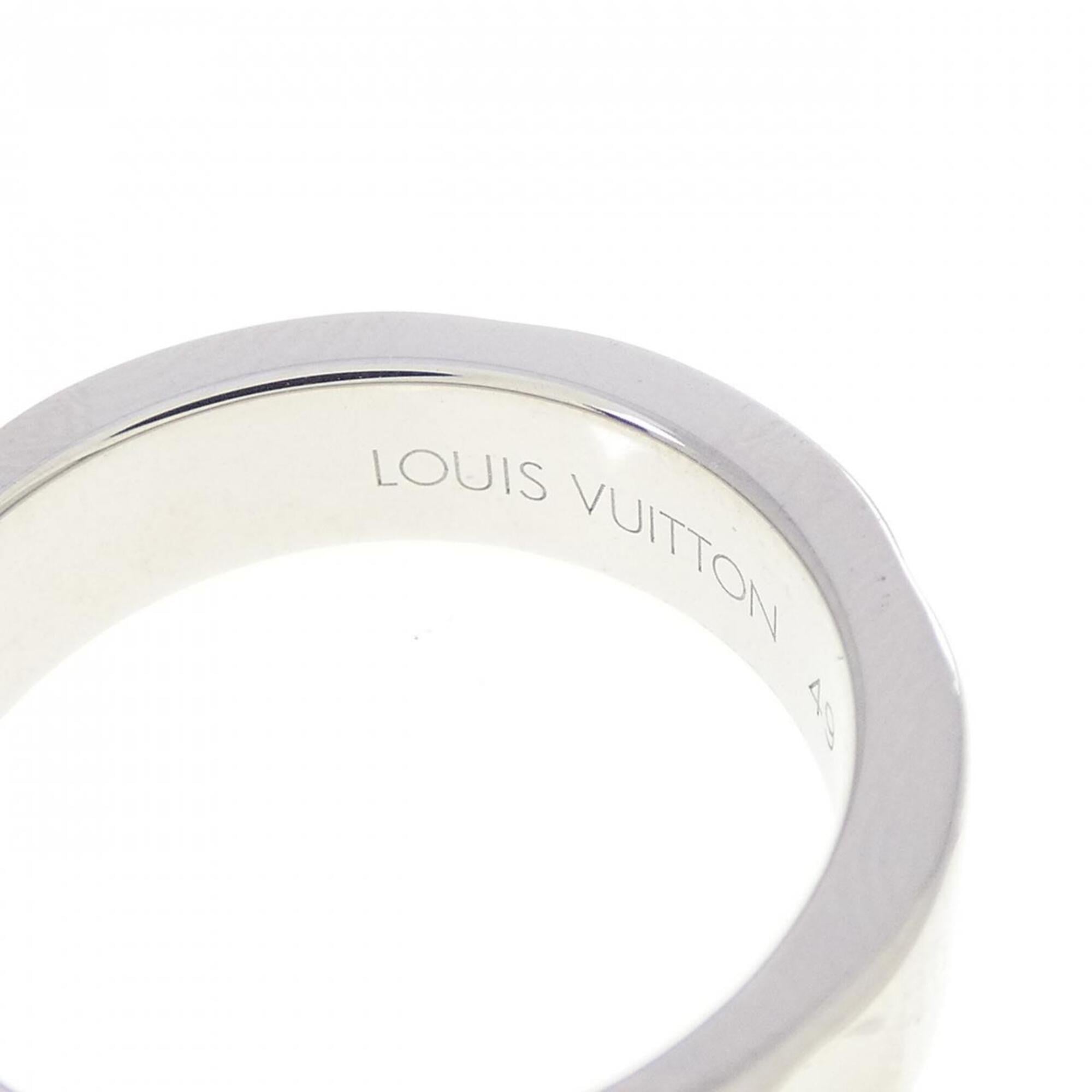 Louis Vuitton White Gold (18K) Band Ring (Pre-Owned)