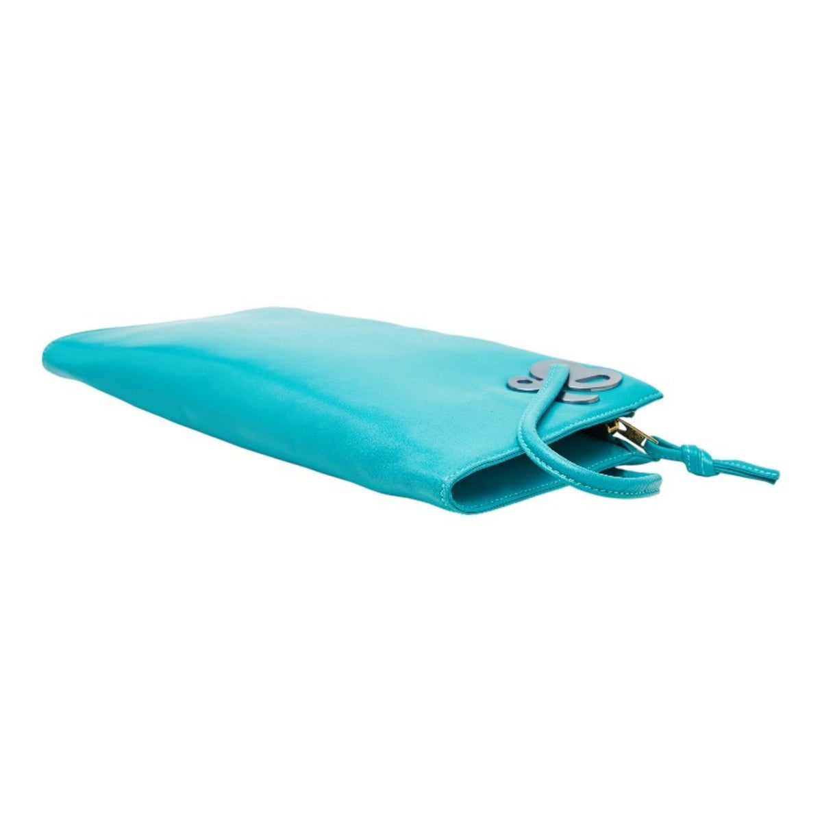Loewe Blue Green Leather Clutch Bag (Pre-Owned)
