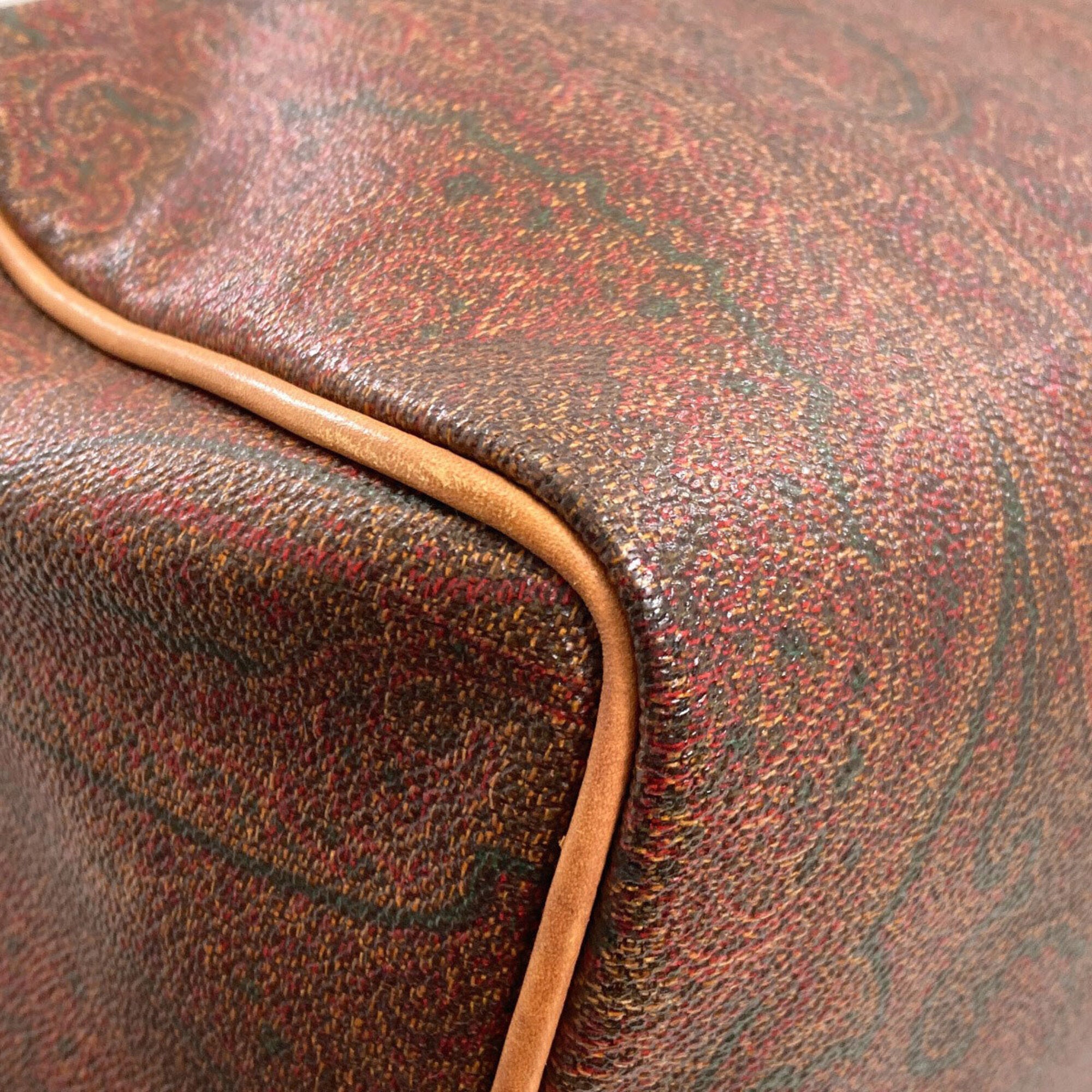 Etro Brown Pvc Boston Bag (Pre-Owned)