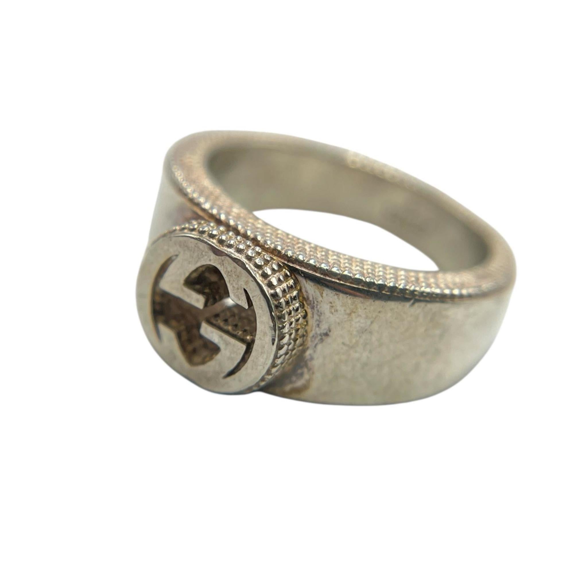 Gucci Silver Silver 925 Band Ring (Pre-Owned)